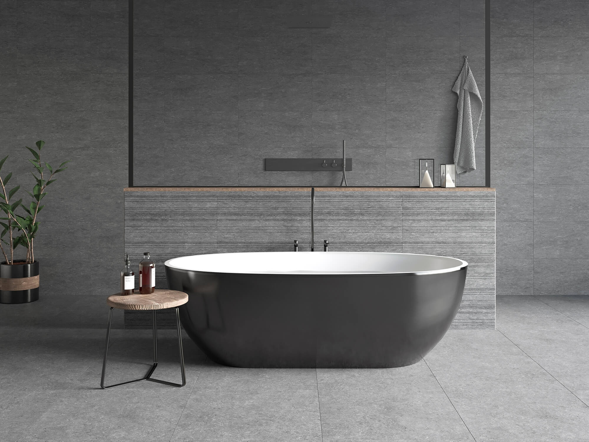 Towns Gris – 60.8 × 60.8 cm