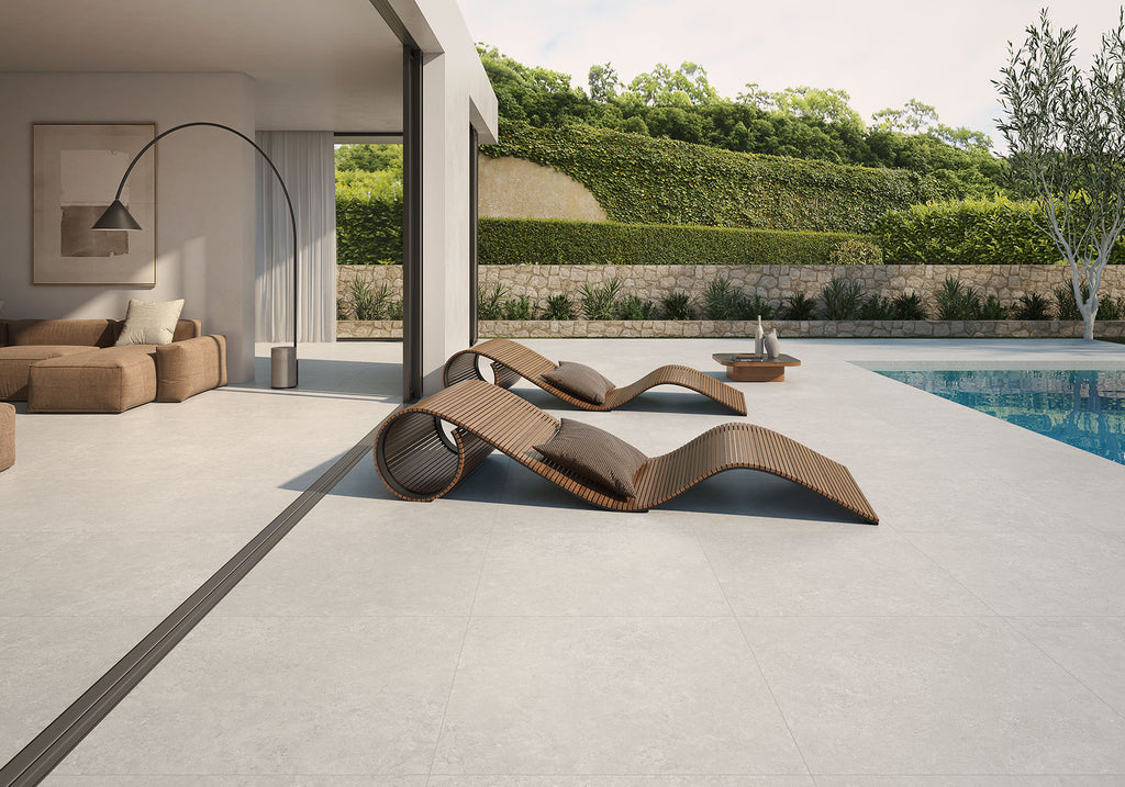 Batela Beige – 100 × 100 cm – Raumansicht