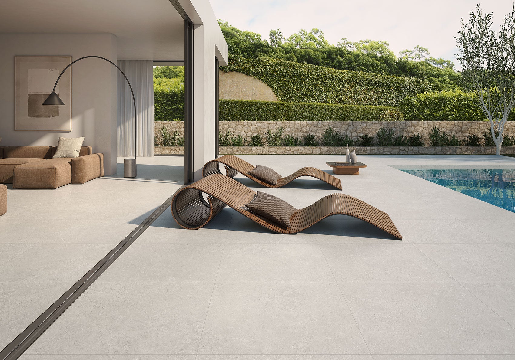 Batela Beige – 60 × 60 cm – Raumansicht