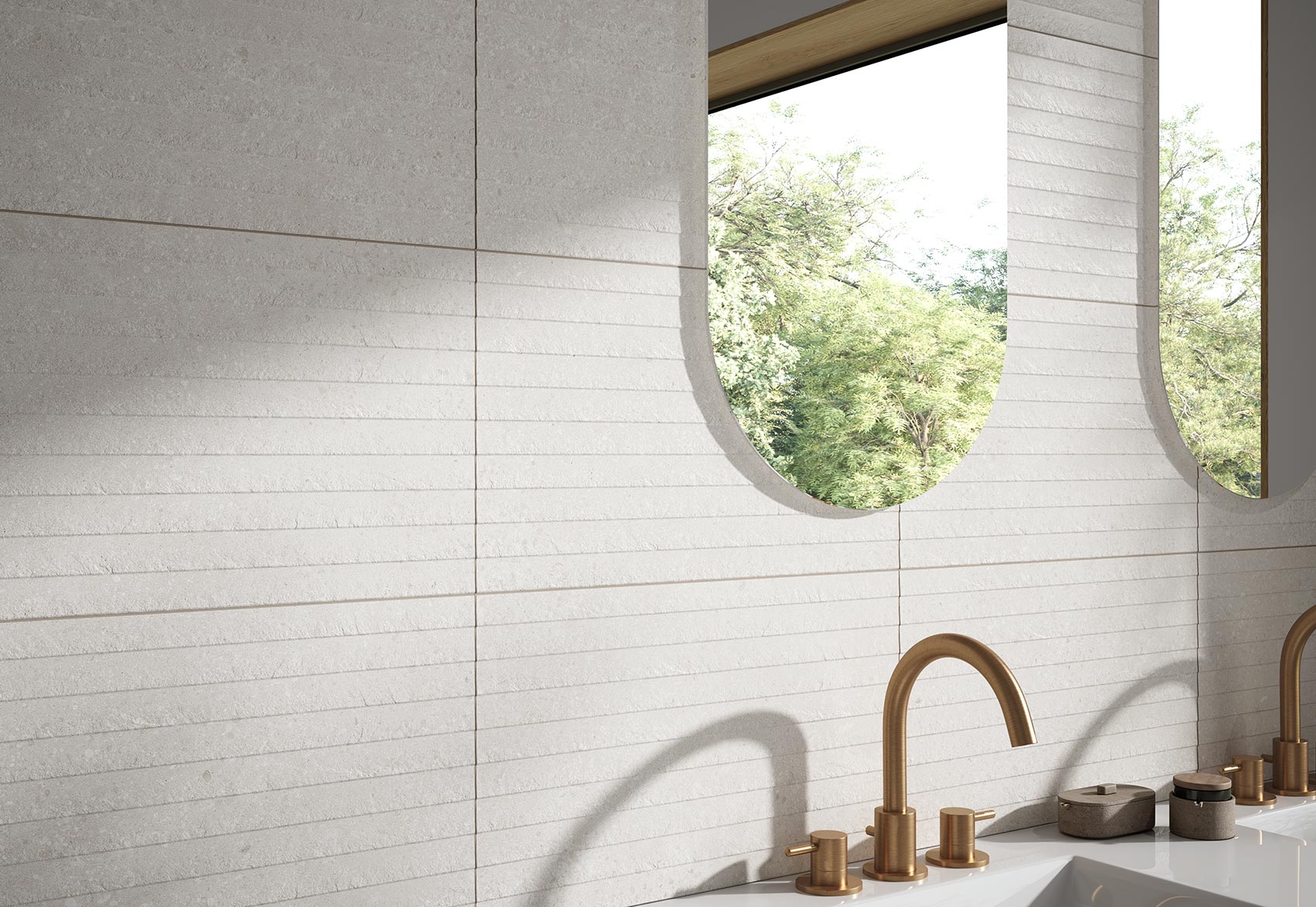 Levin Almond – 45 × 45 cm – Raumansicht