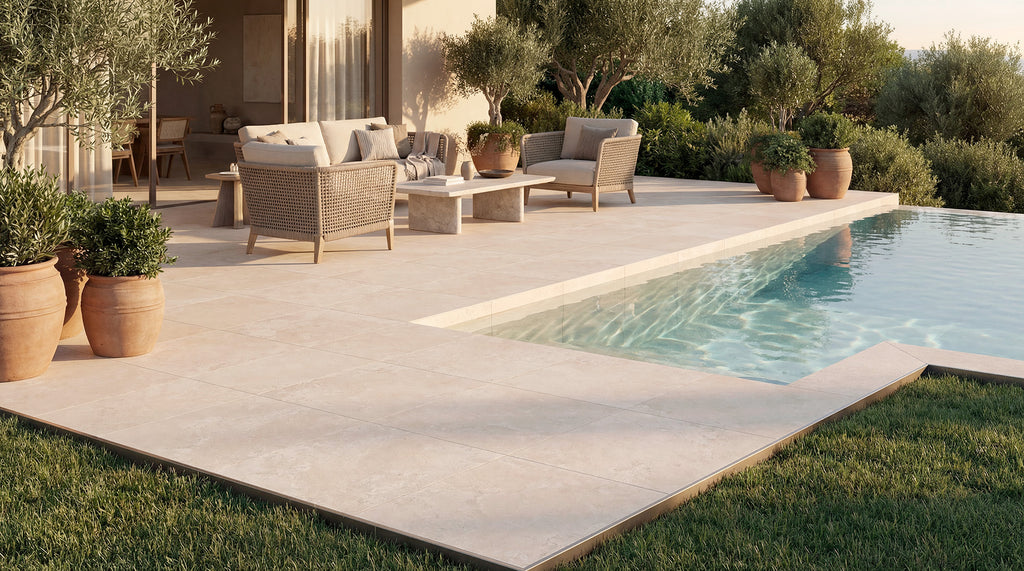 Cross Easton Crema – 60 × 120 cm – Raumansicht