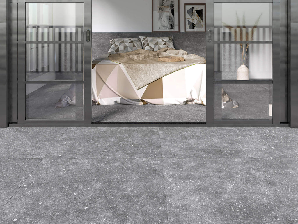 Grain Stone Silver – 100 × 100 cm