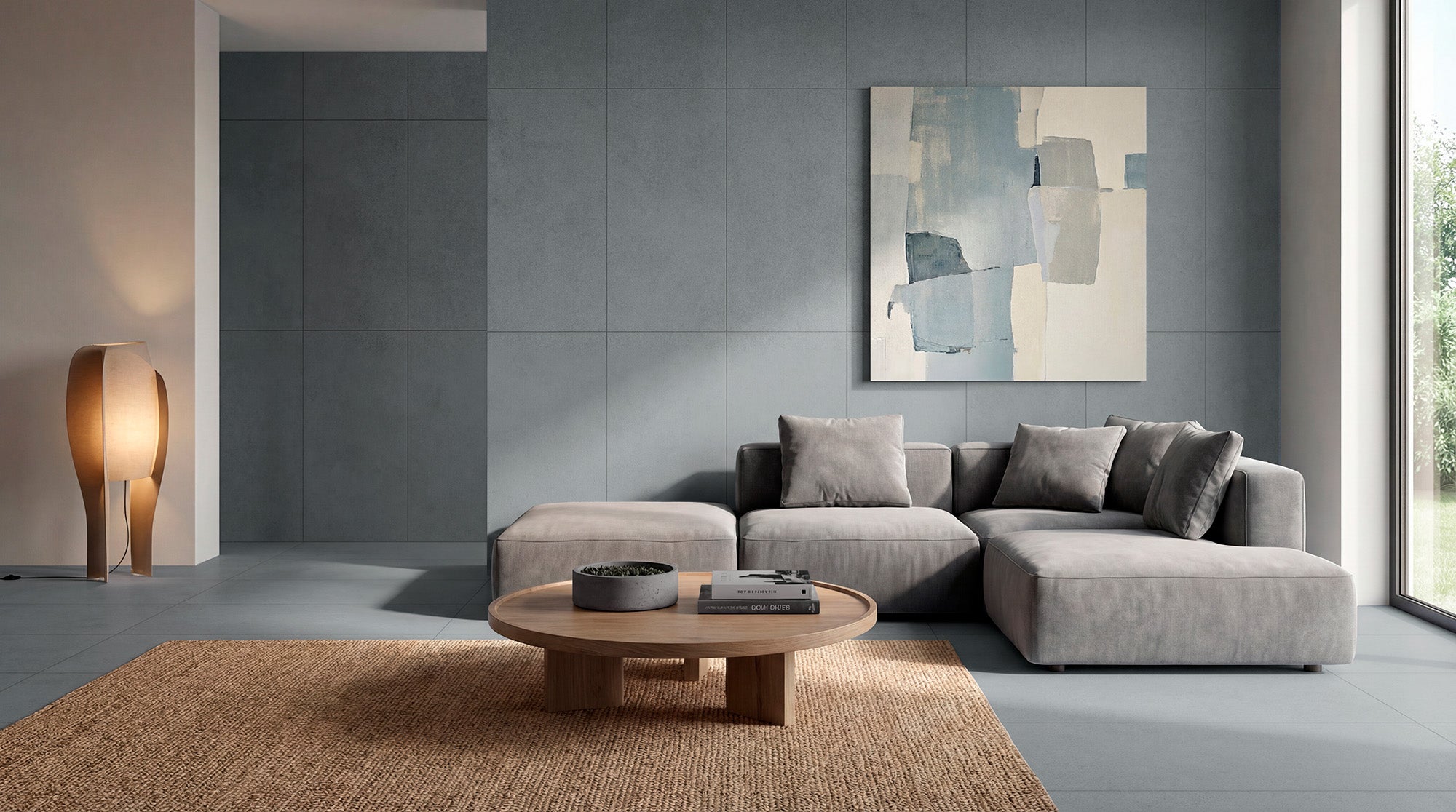Gv Lab Concept Blue matt – 60 × 120 cm – Raumansicht