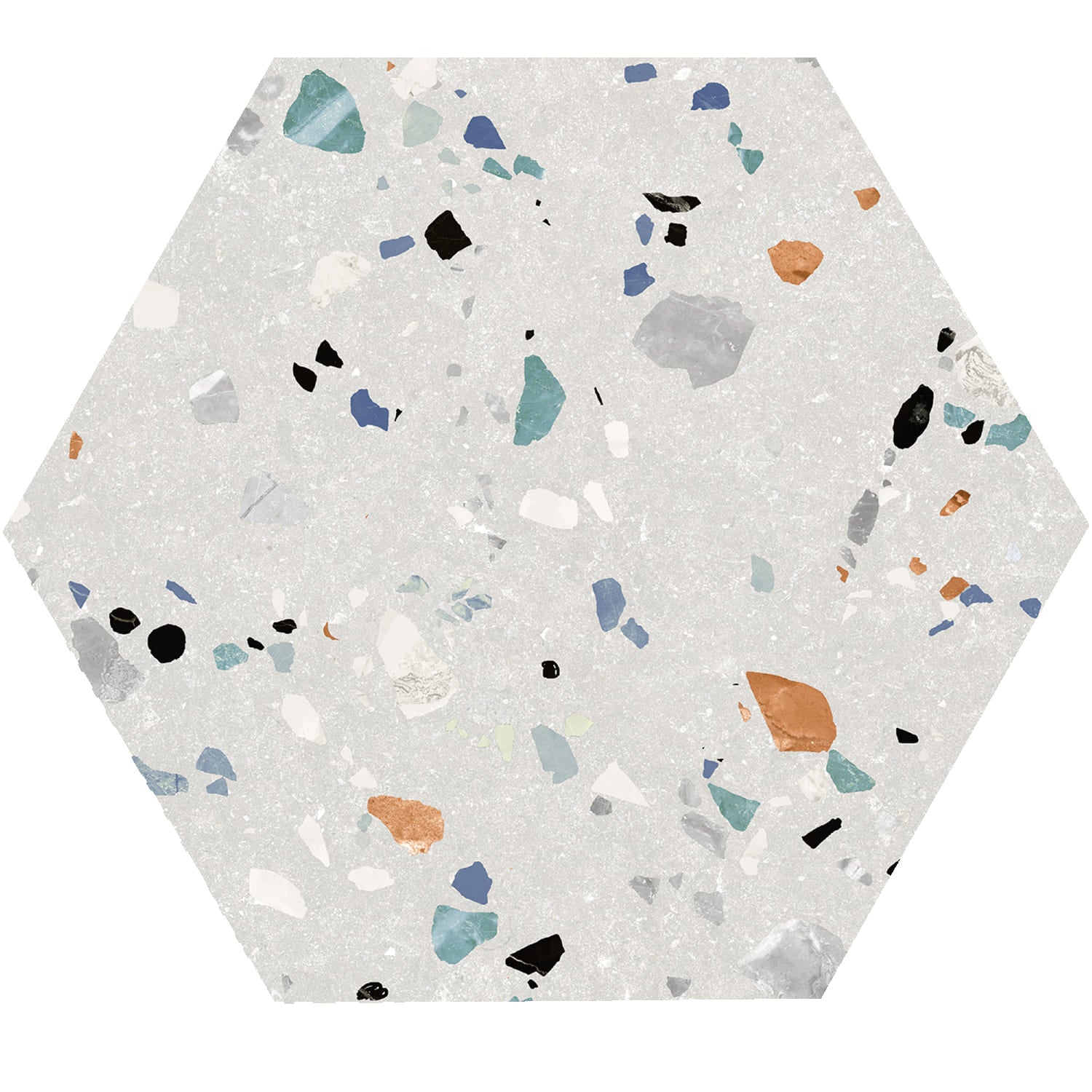 Hex Gobi Blanco – 20 × 24 cm – Fliese