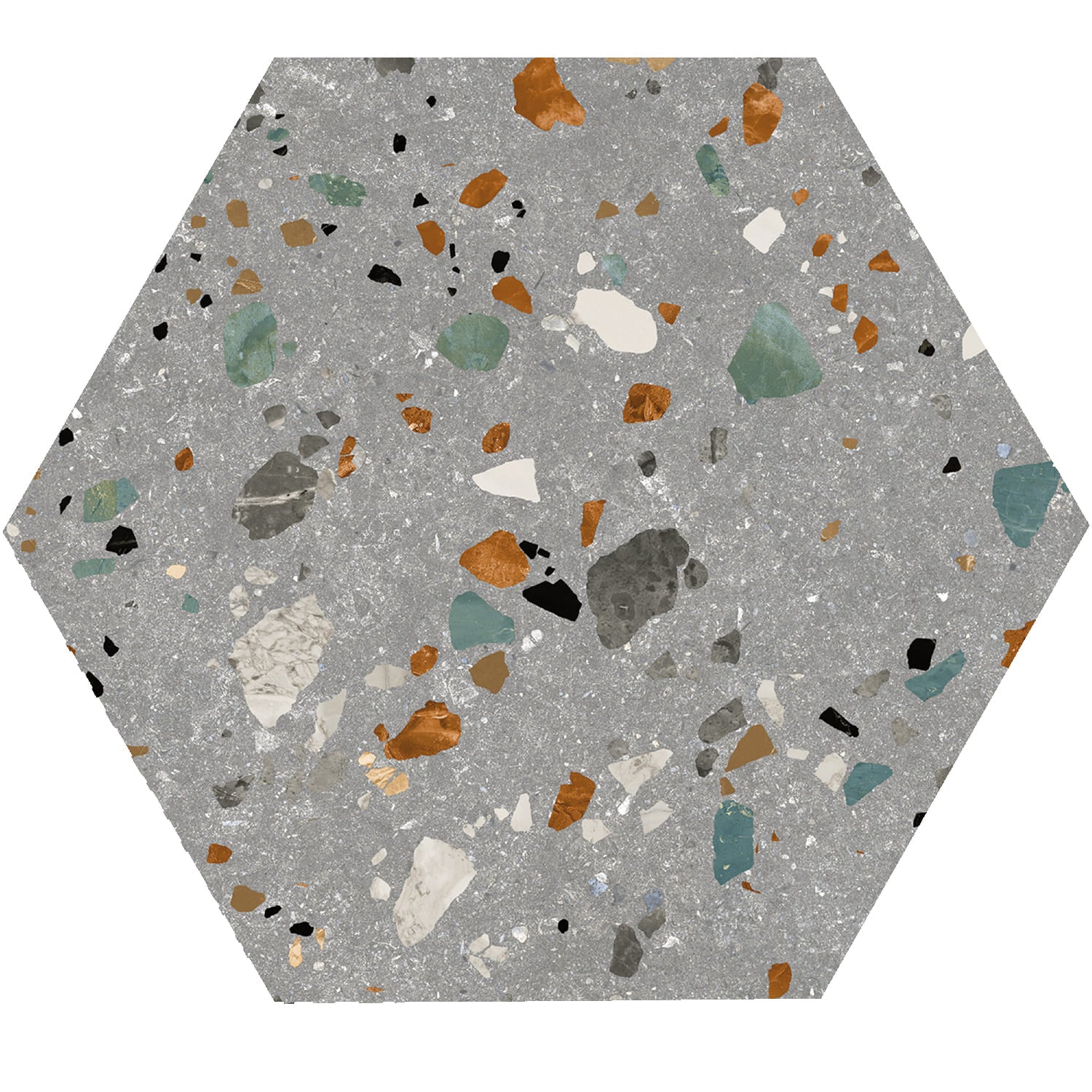 Hex Gobi Grigio – 20 × 24 cm – Fliese