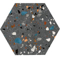 Hex Gobi Nero – 20 × 24 cm – Fliese