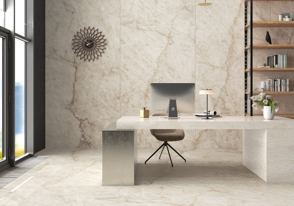 Luxe Blanco – 120 × 120 cm – Raumansicht