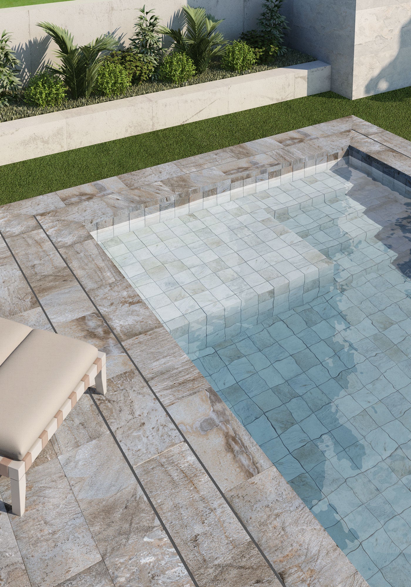 Adz Ordino Mosaic Blue – 30.3 × 61.3 cm – Raumansicht
