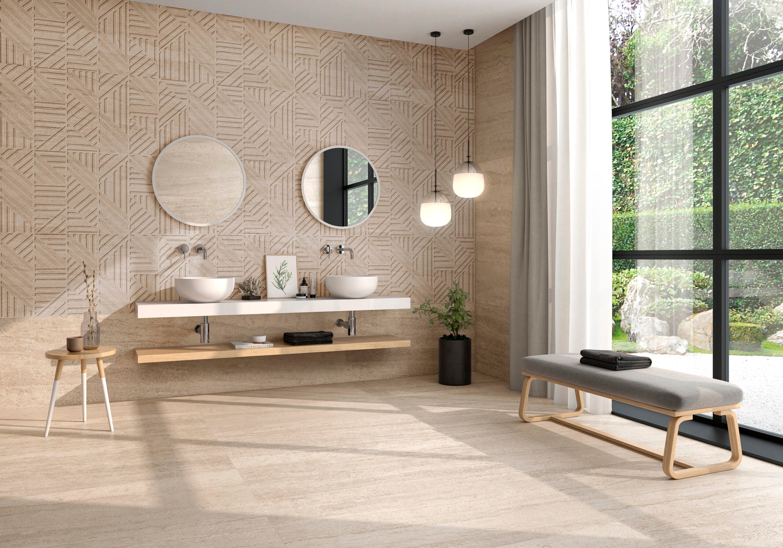 Lieja Rlv. Beige – 60 × 120 cm – Raumansicht