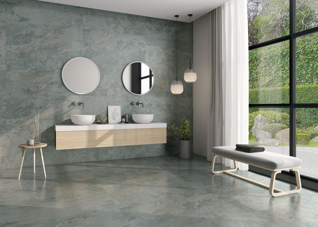 Adz Nordic Slate Sage – 60 × 120 cm – Raumansicht