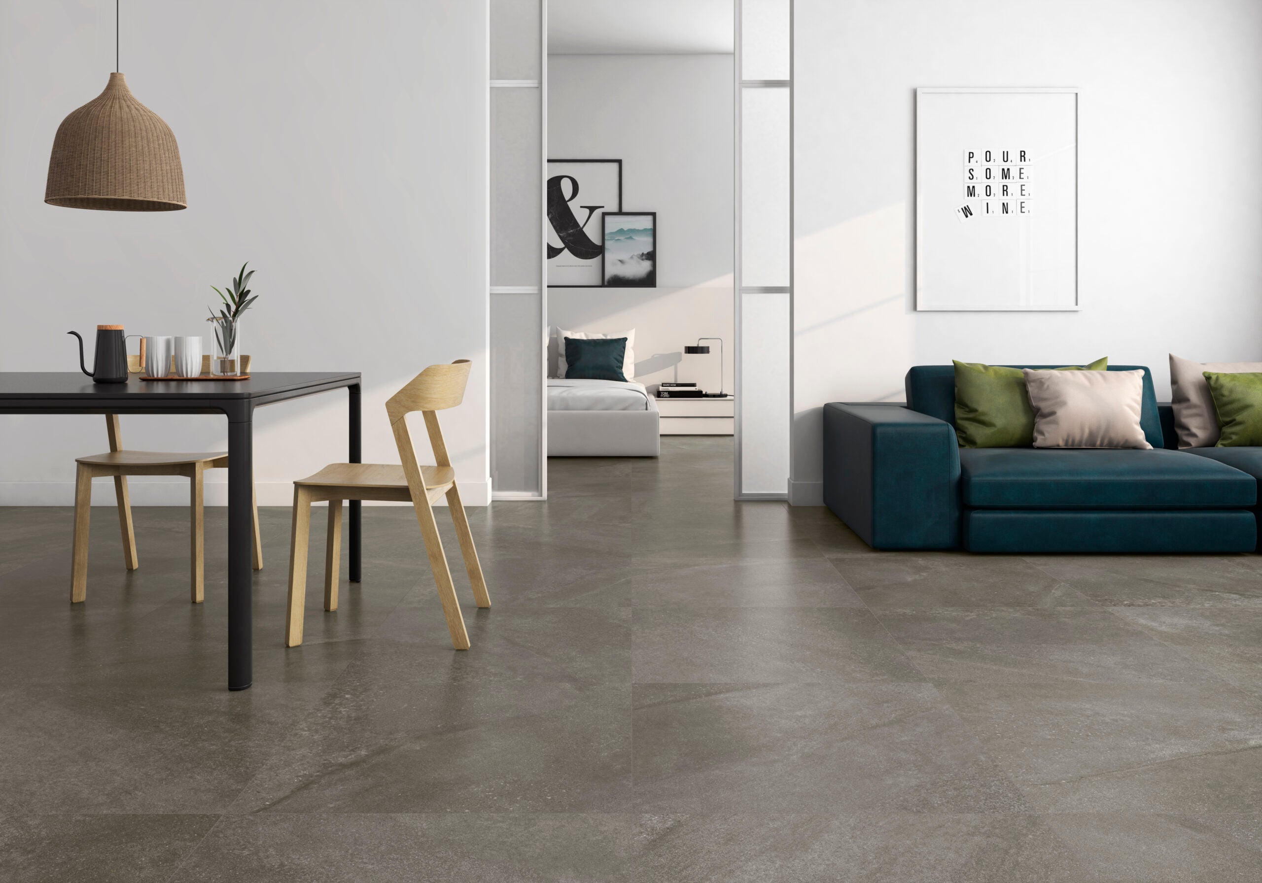Shins Pardo – 60 × 120 cm – Raumansicht