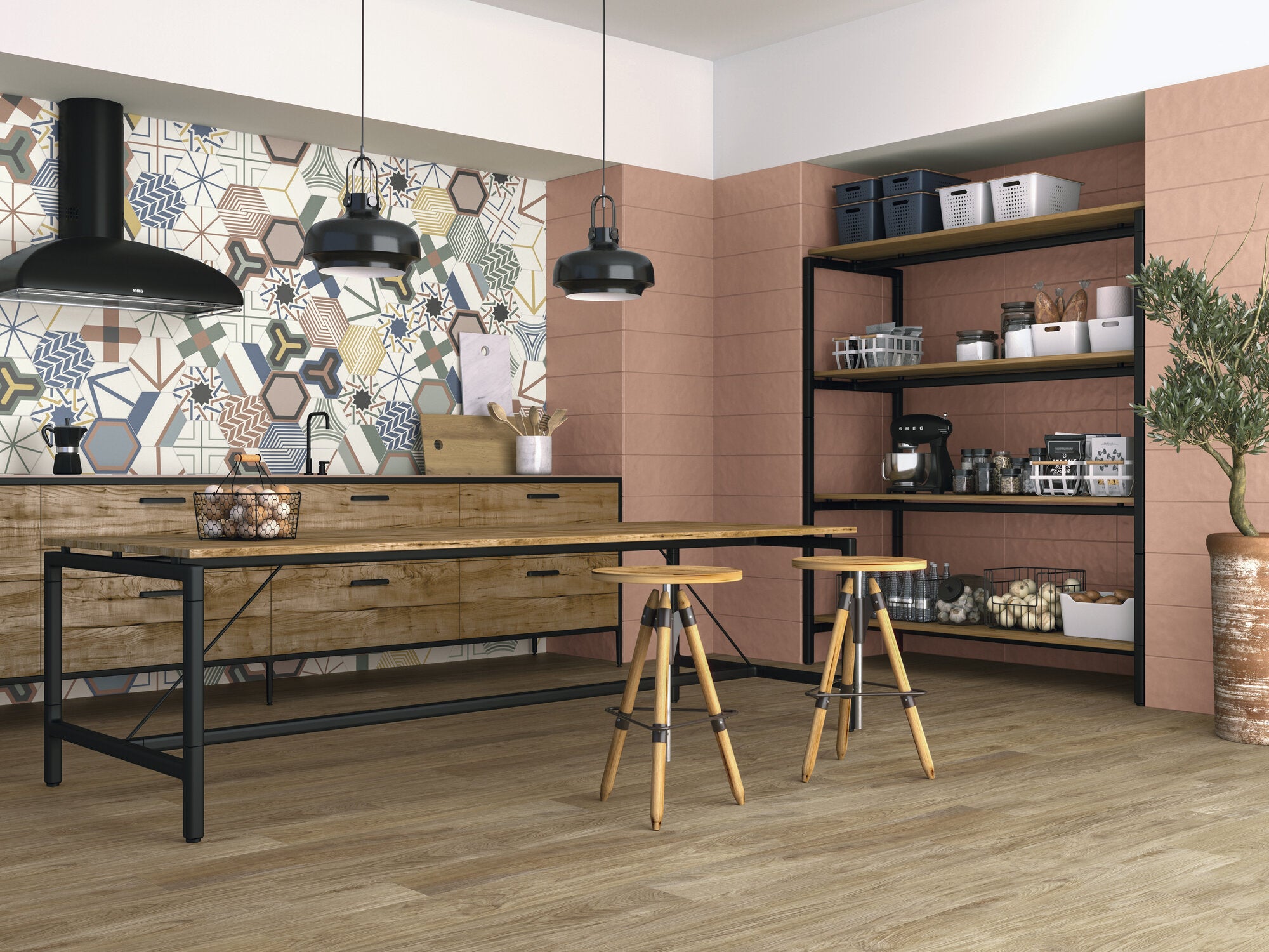 Stay Terracota – 20 × 60 cm – Raumansicht