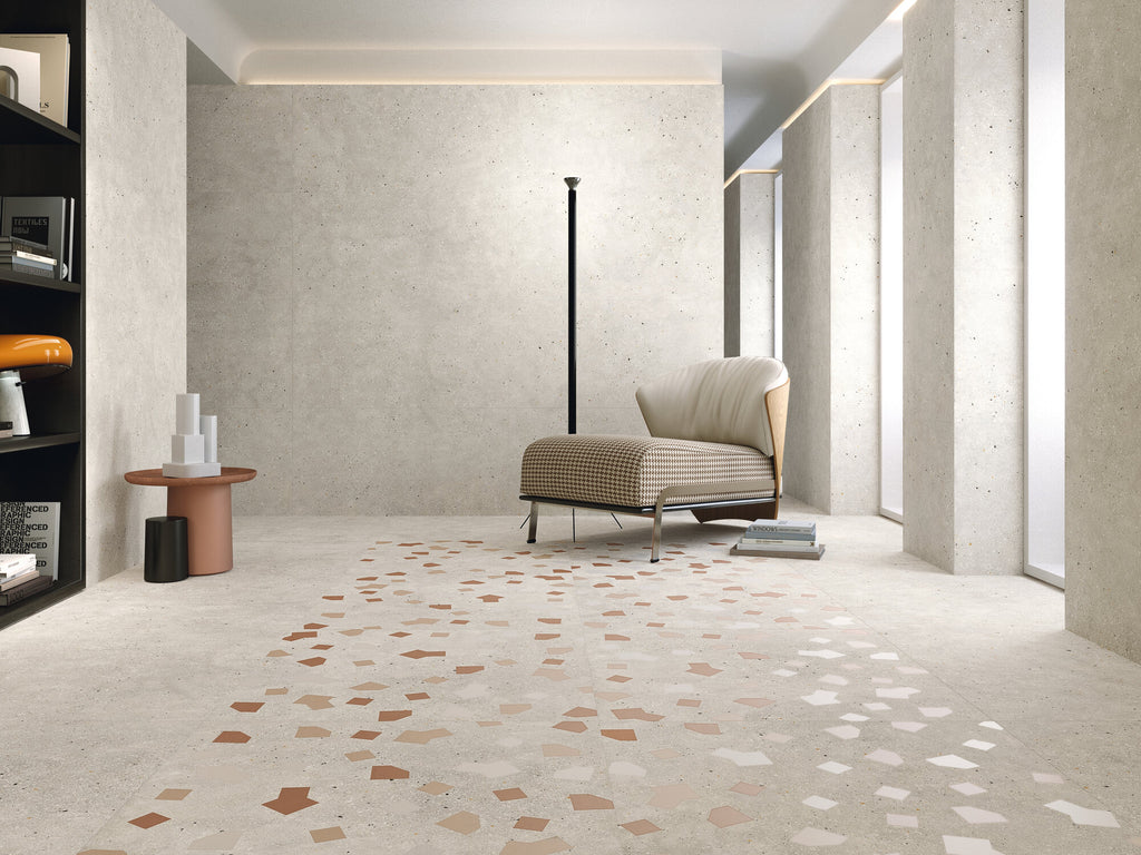 Ama Avorio (Anti-Slip) – 90 × 90 cm – Raumansicht