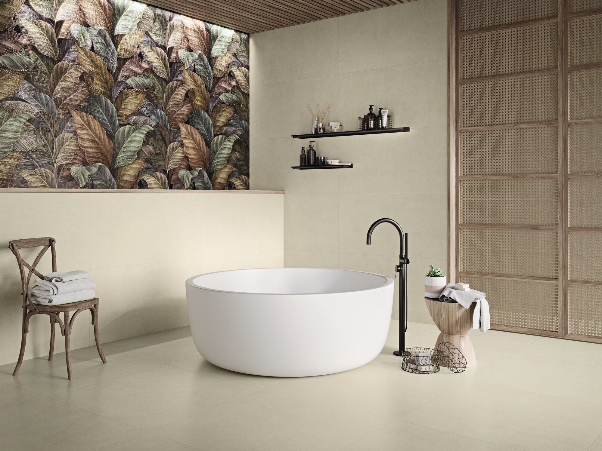 Raw Toasted (Anti-Slip) – 60 × 120 cm – Raumansicht
