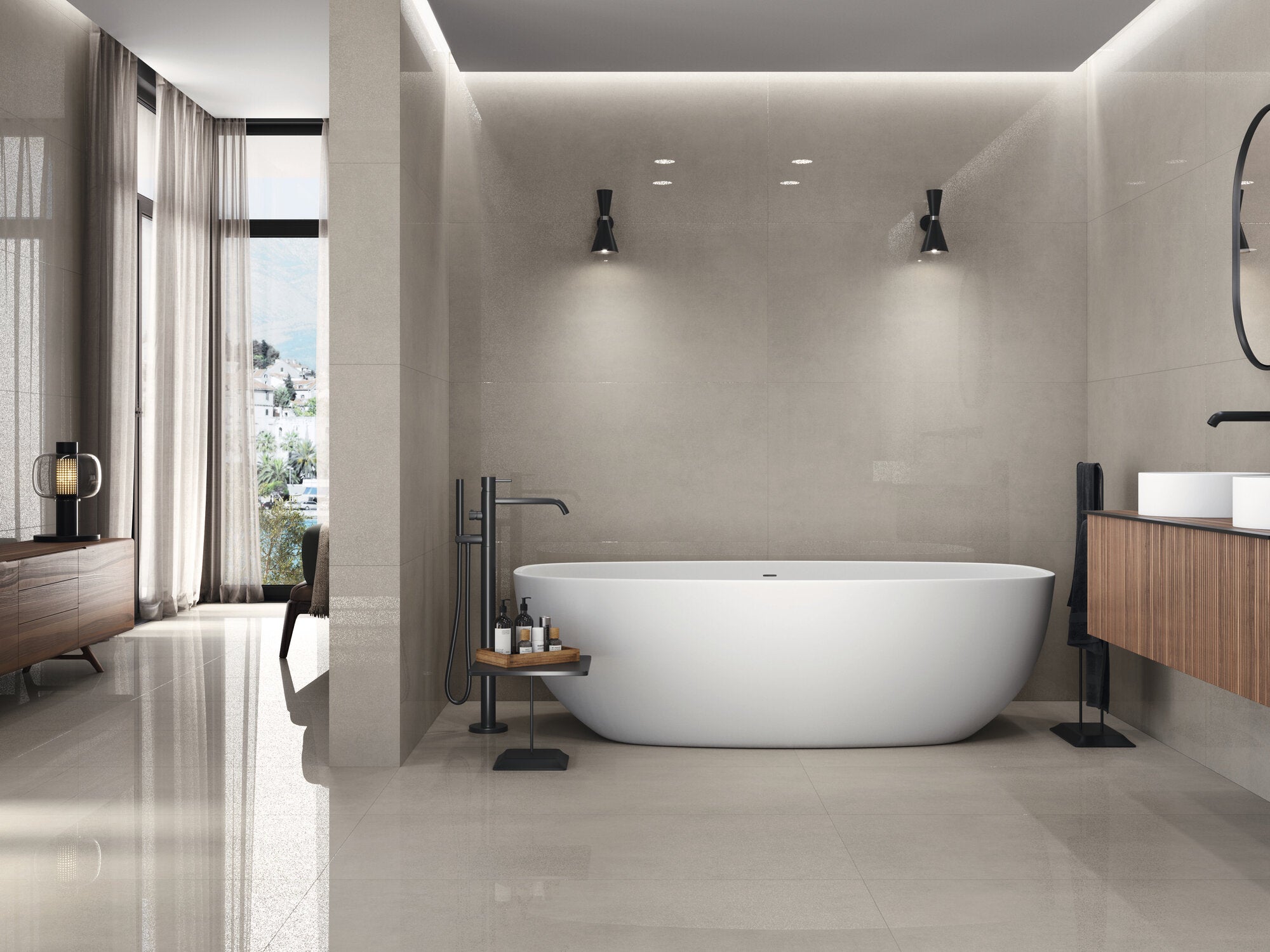 Zuhause Asche – 90 × 90 cm – Raumansicht