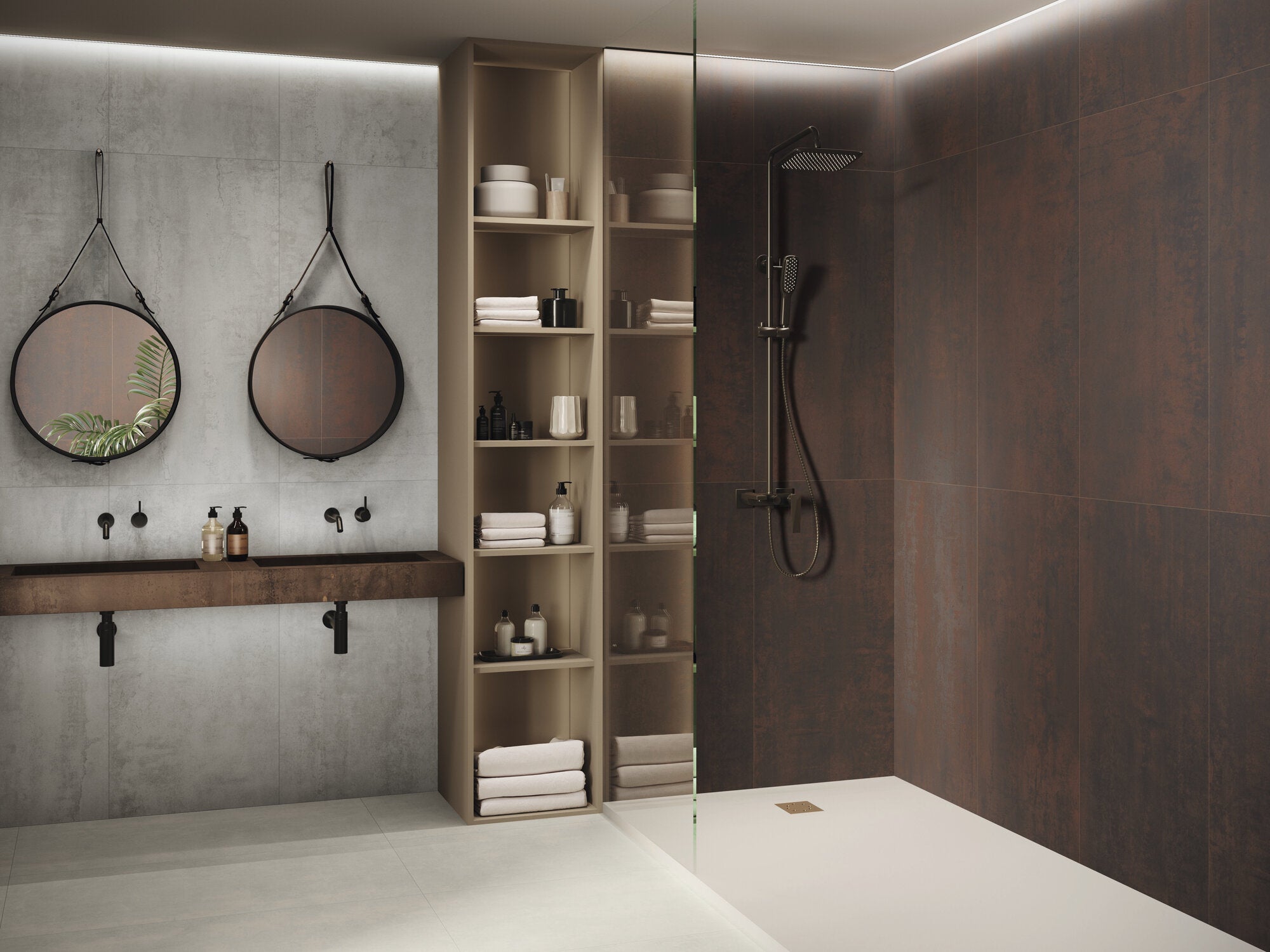 Odyssey Corten – 60 × 120 cm – Raumansicht