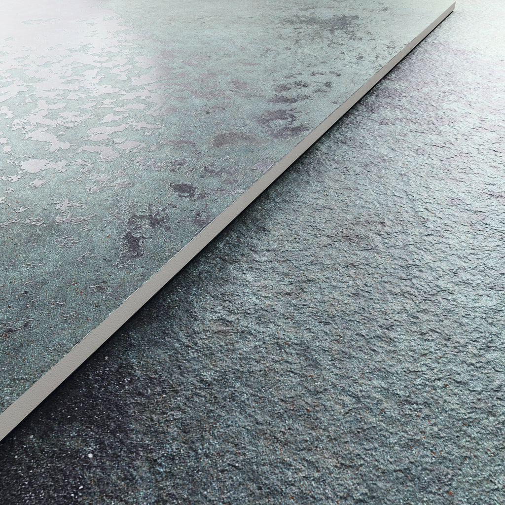 Reef Aquamarine – 120 × 120 cm – Raumansicht