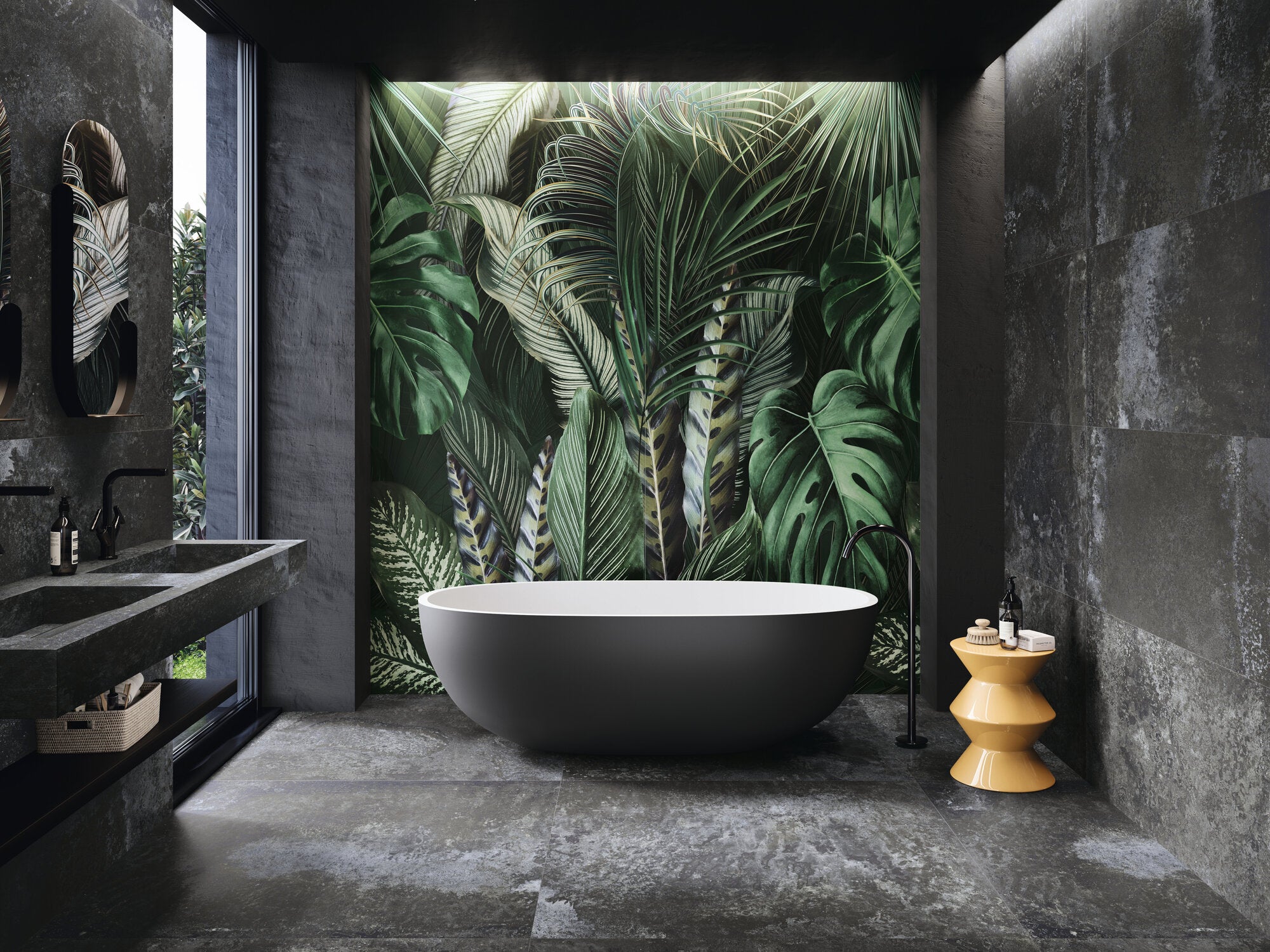 Nox Graphite – 60 × 120 cm – Raumansicht