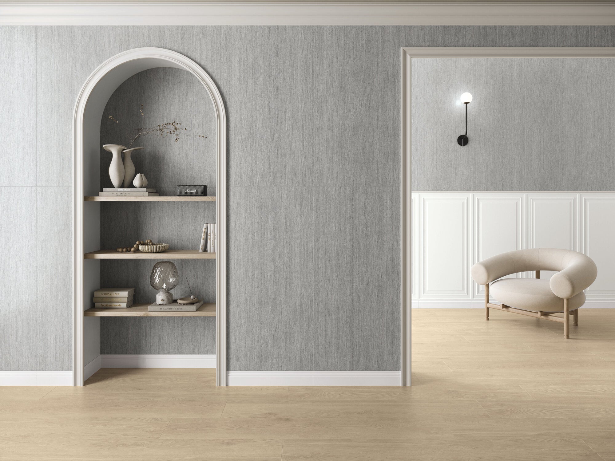 Lun Grey – 60 × 120 cm – Raumansicht