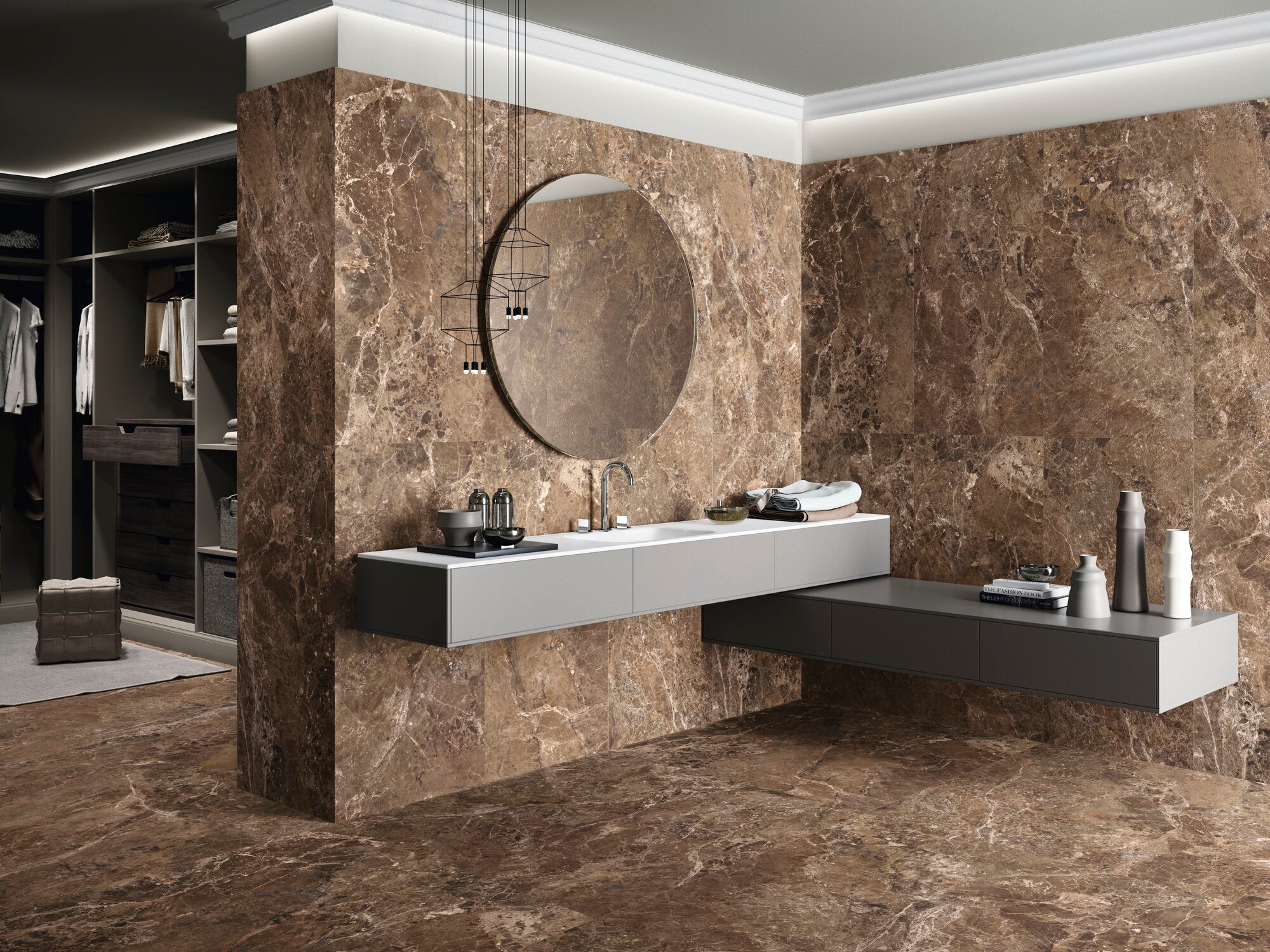 Imperial Brown – 120 × 280 cm – Raumansicht