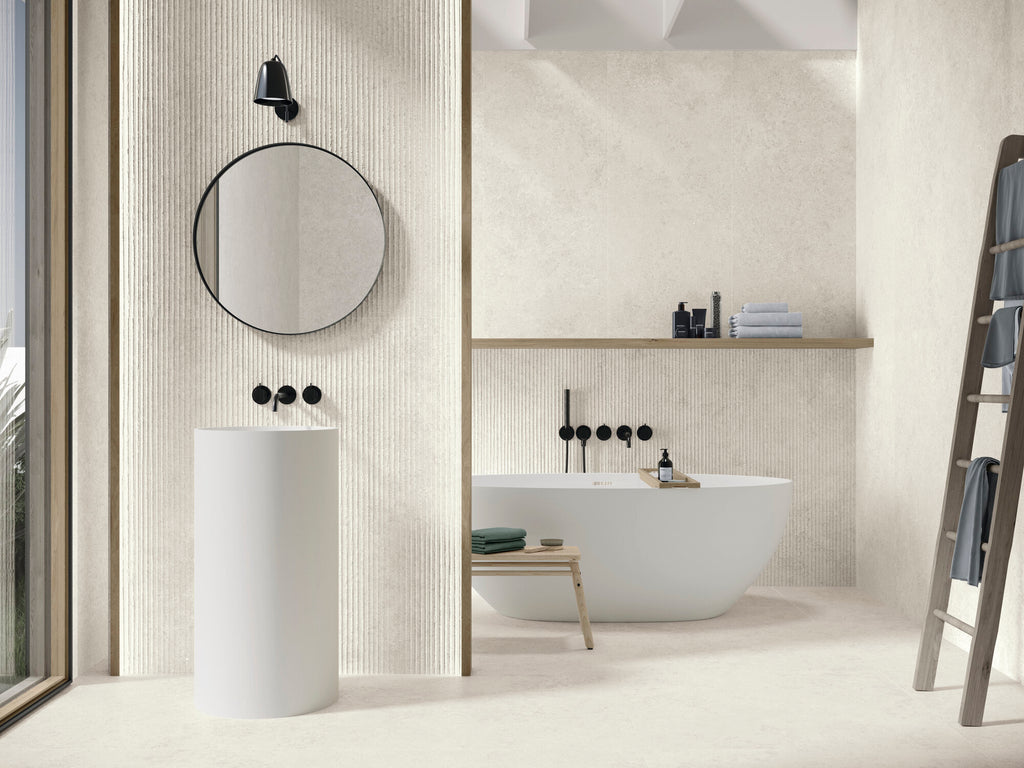 Kyoto White – 120 × 120 cm – Raumansicht