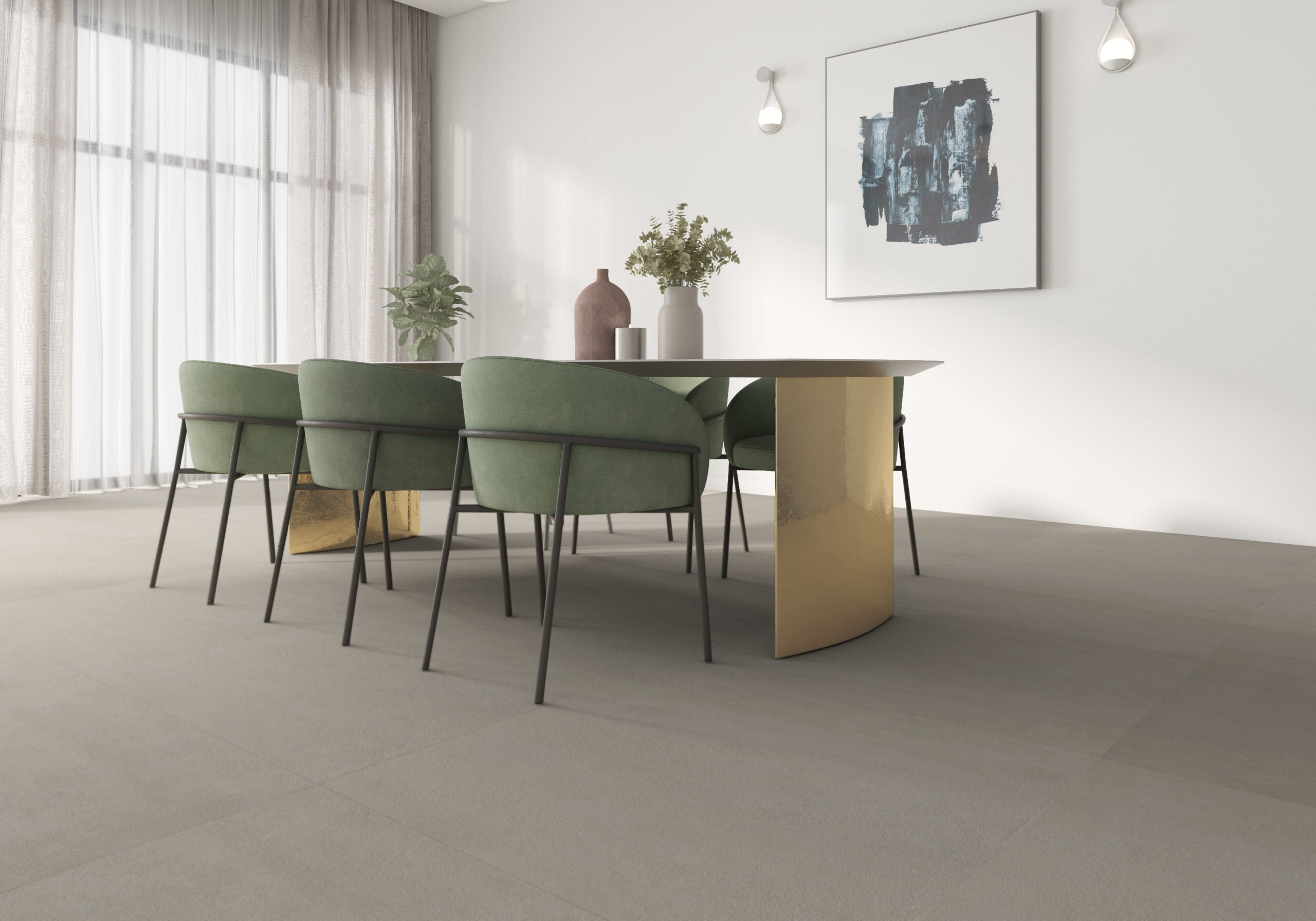Habitat Gris – 100 × 100 cm – Raumansicht