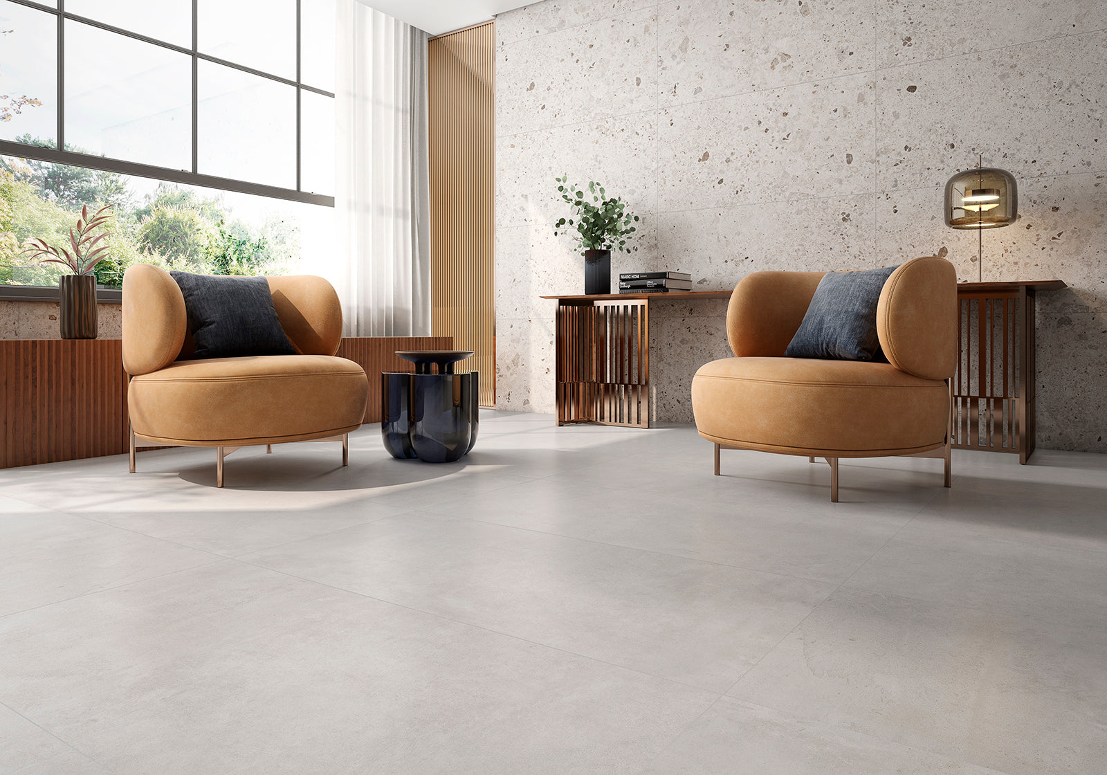 Clapton Darkgrey – 60 × 120 cm – Raumansicht