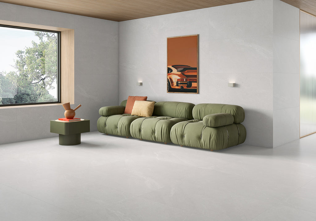 Ecchio Blanco – 60 × 120 cm – Raumansicht