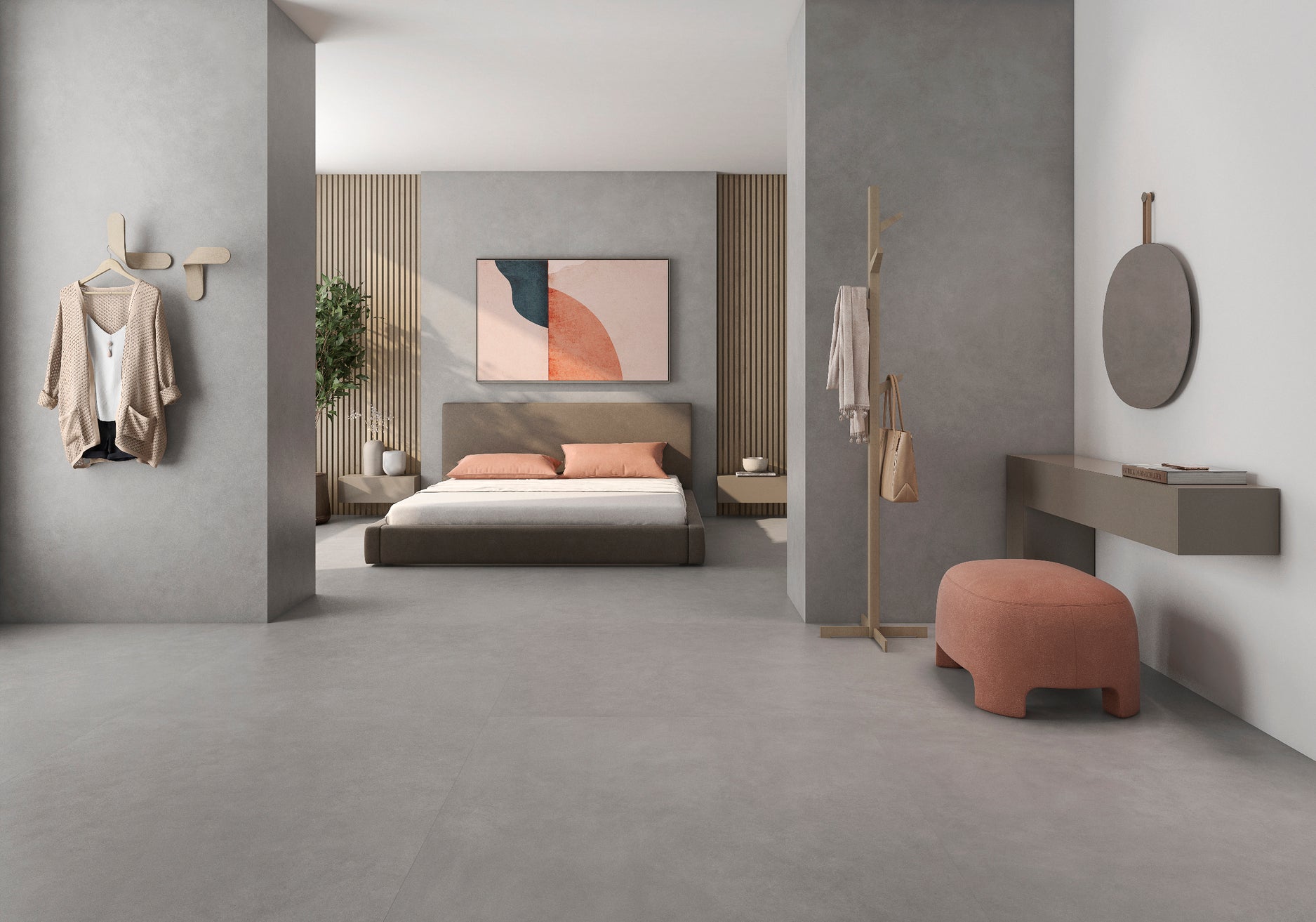 Etna Perla matt – 120 × 280 cm – Raumansicht