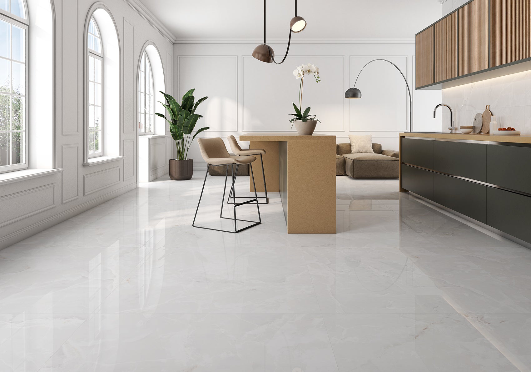 Garner White – 100 × 100 cm – Raumansicht
