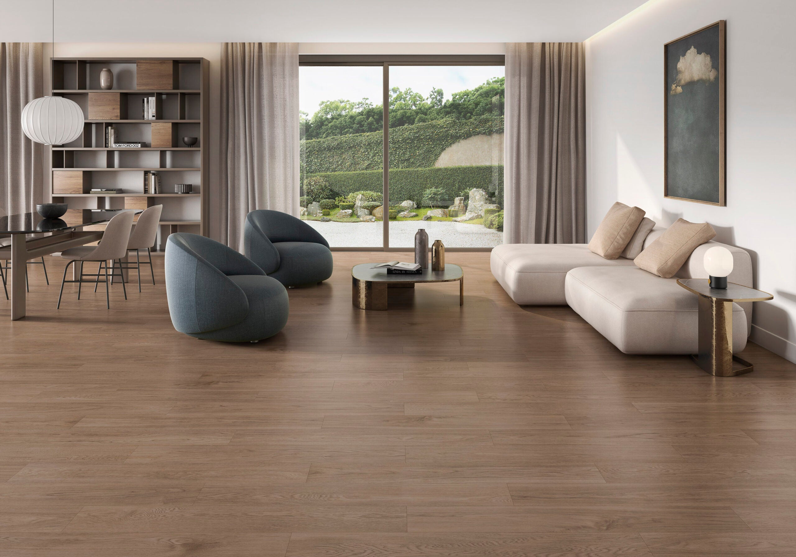 Nature Gris – 25 × 150 cm – Raumansicht