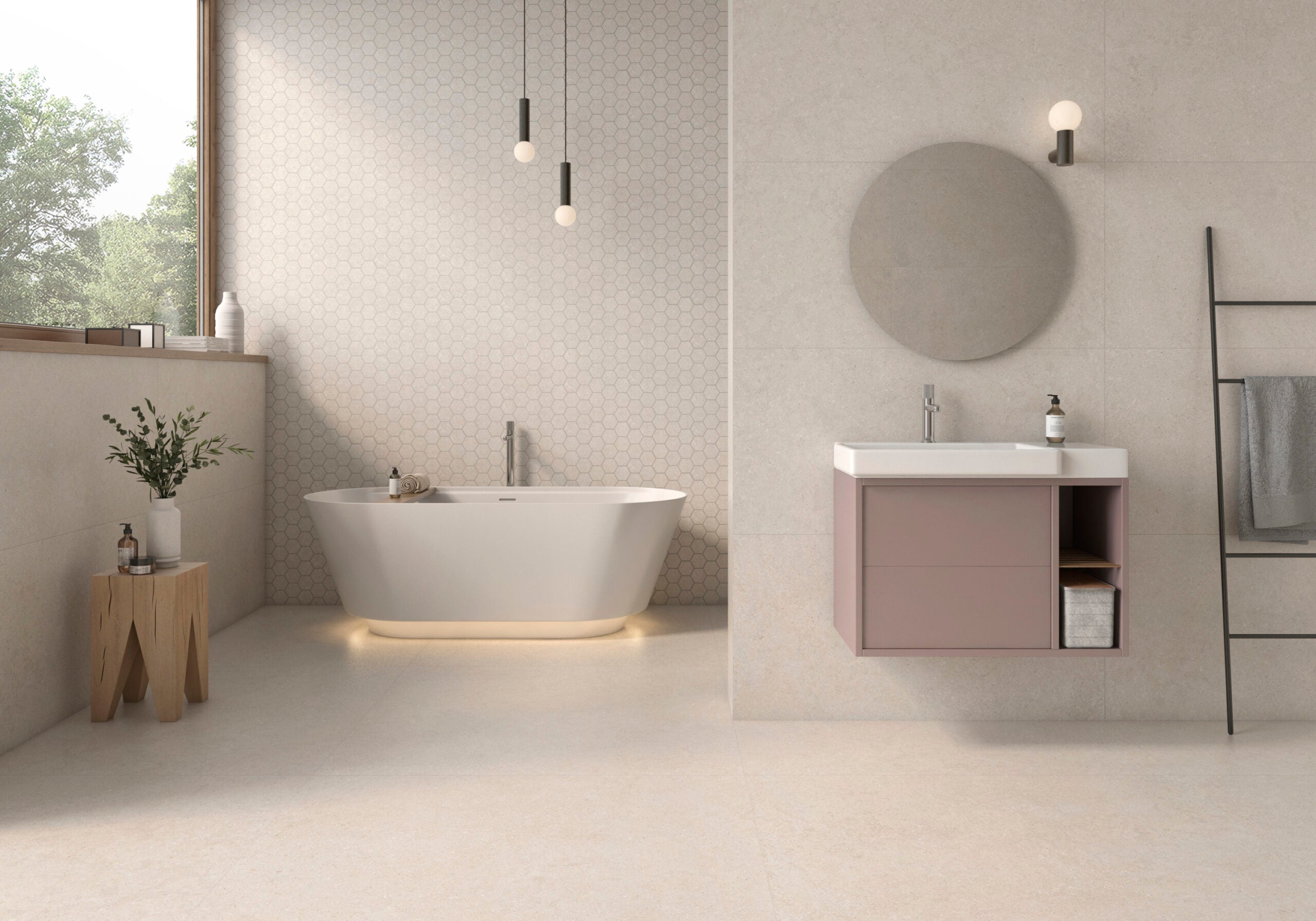 Giza Pearl – 120 × 120 cm – Raumansicht