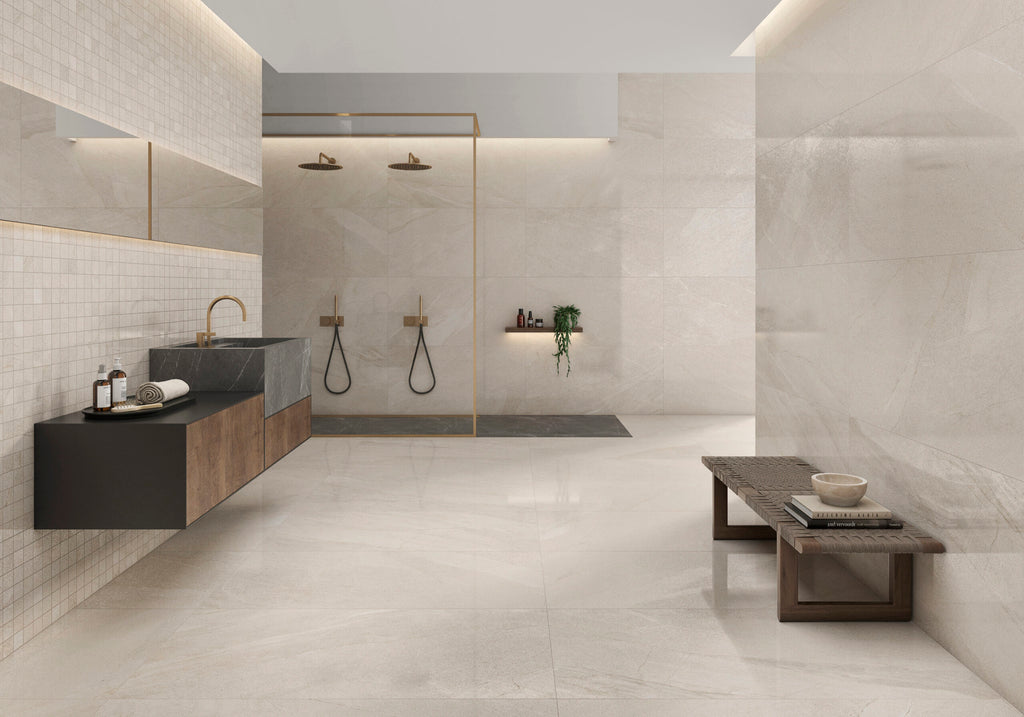 Halley Taupe – 100 × 100 cm – Raumansicht