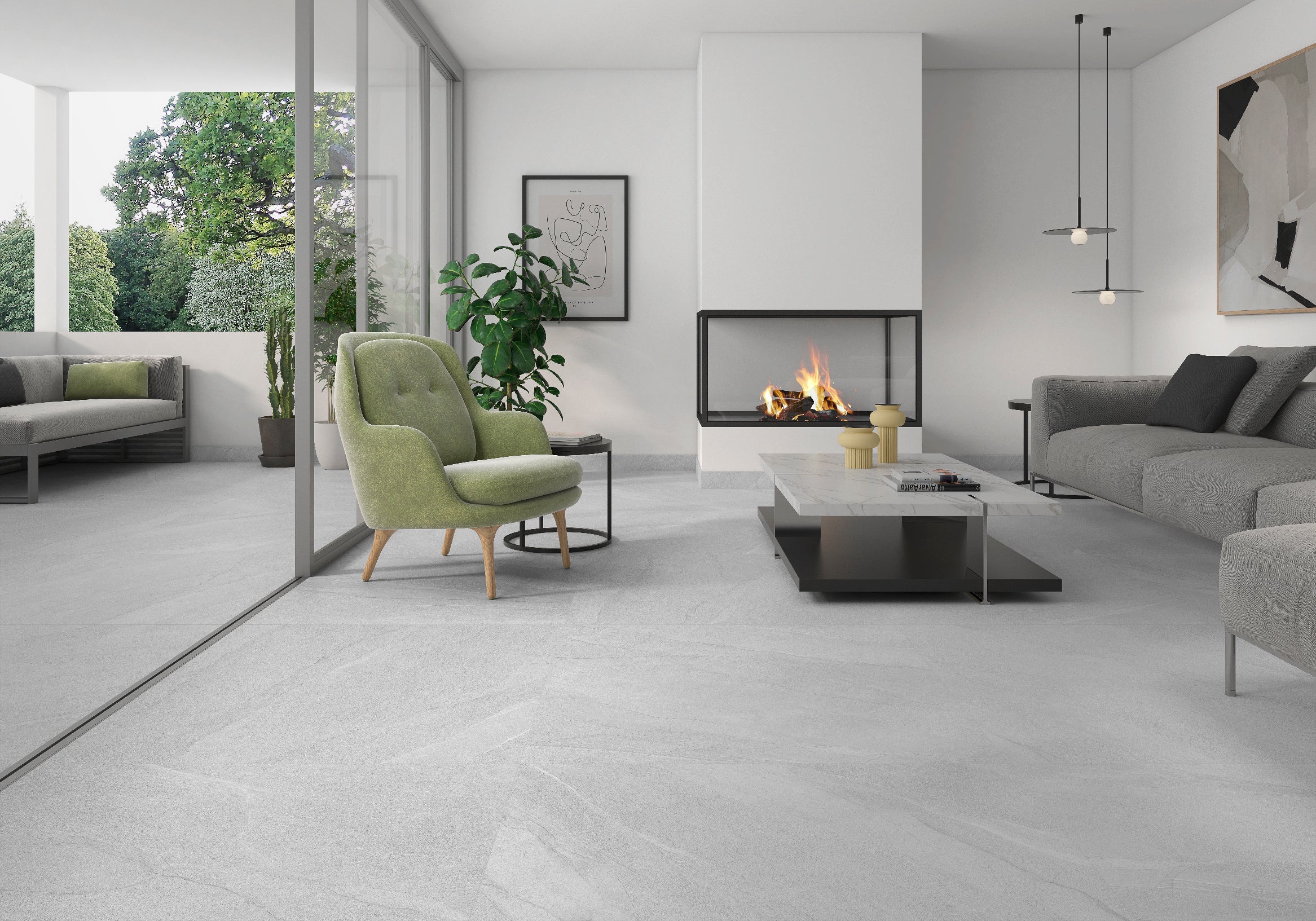 Halley White – 60 × 60 cm – Raumansicht