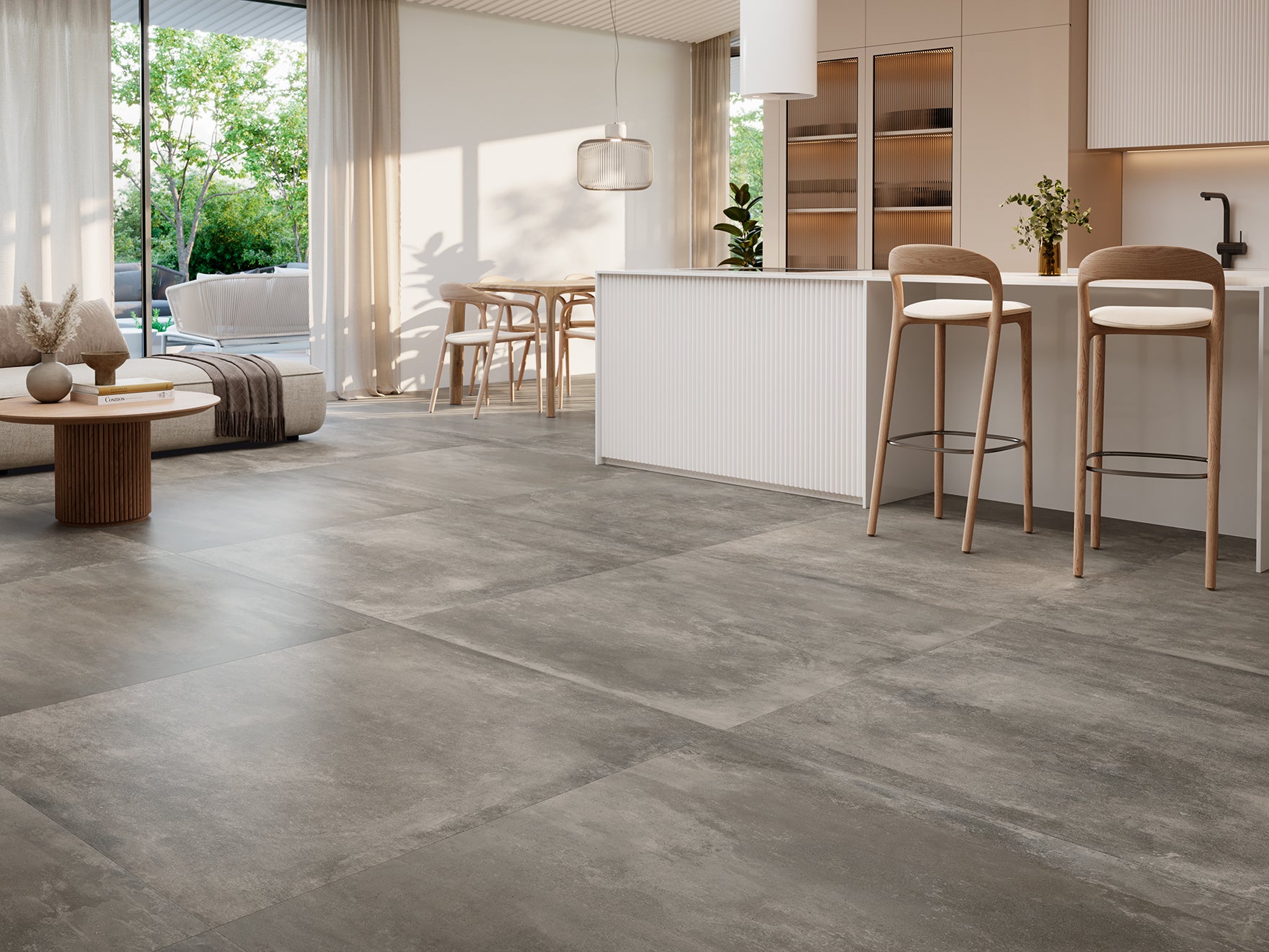 Antibes Grey – 45 × 45 cm – Raumansicht