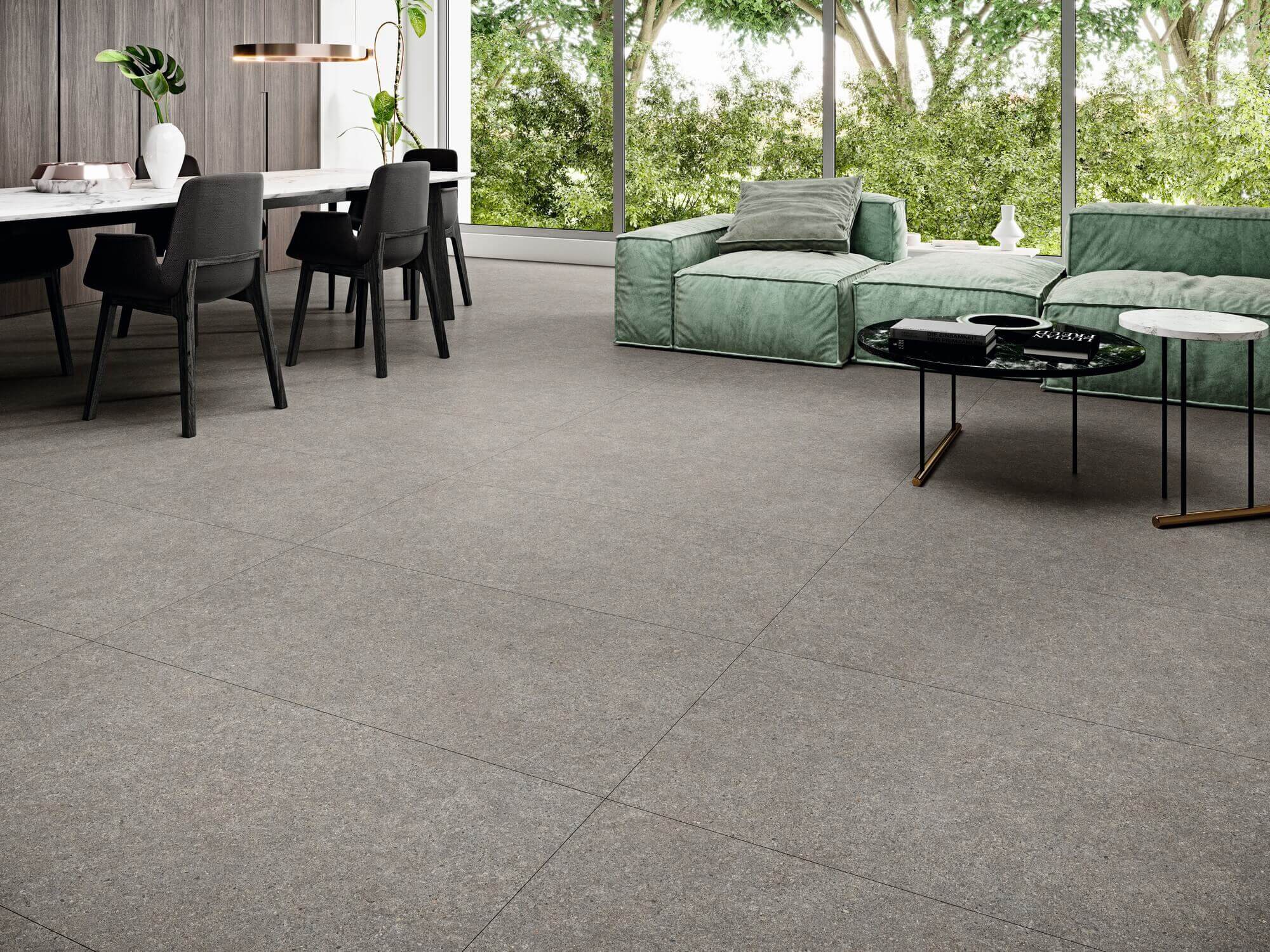 Belgravia Grey – 60.8 × 60.8 cm – Raumansicht