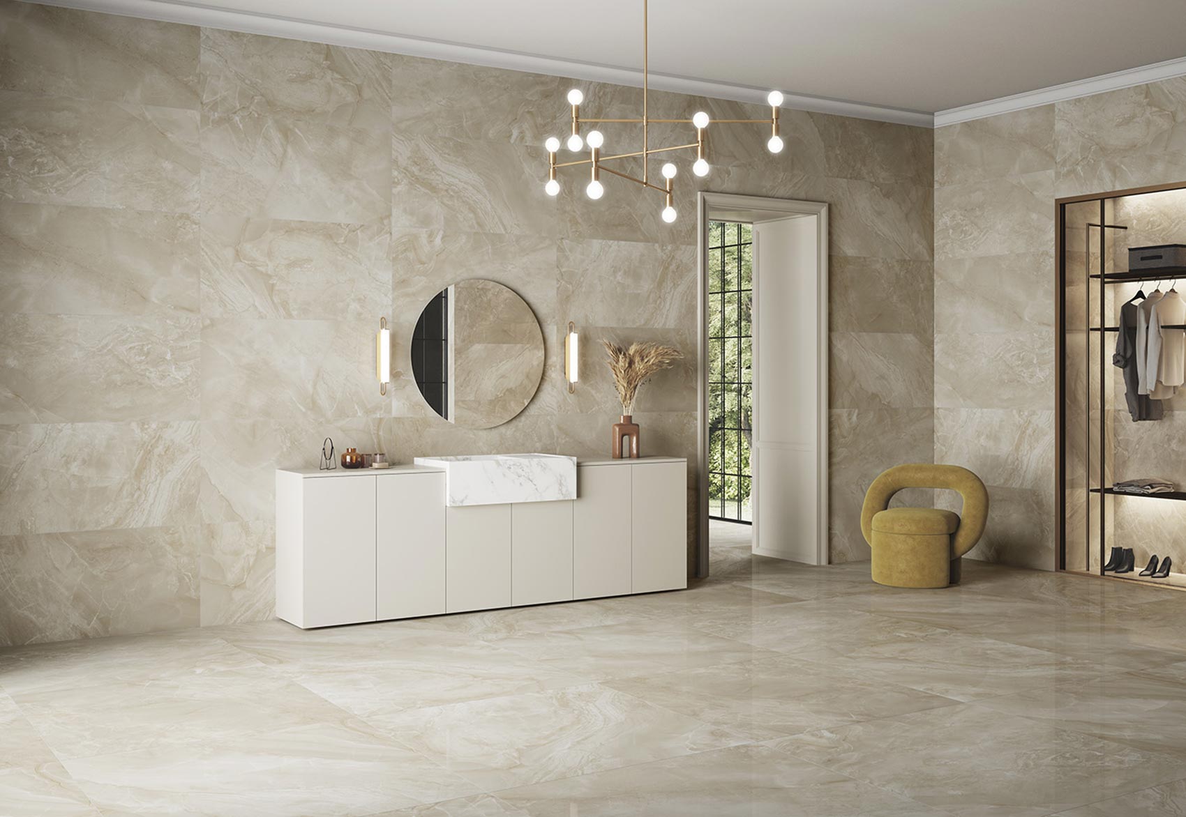 Clothy Marfil – 60 × 120 cm – Raumansicht
