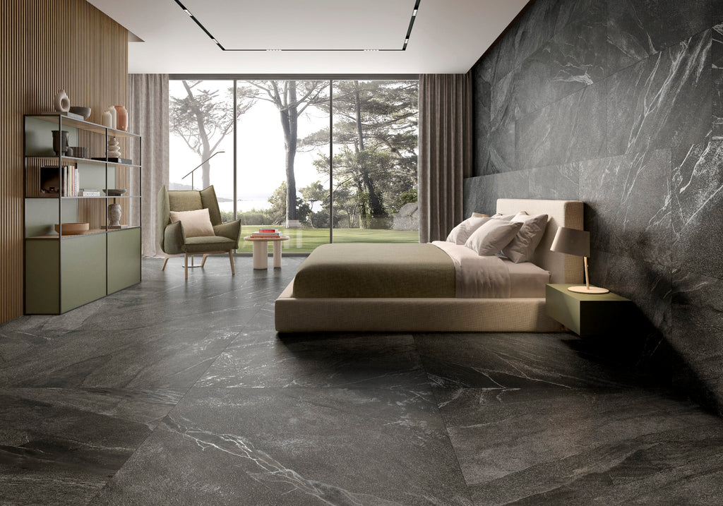 Halley Argent – 120 × 120 cm – Raumansicht