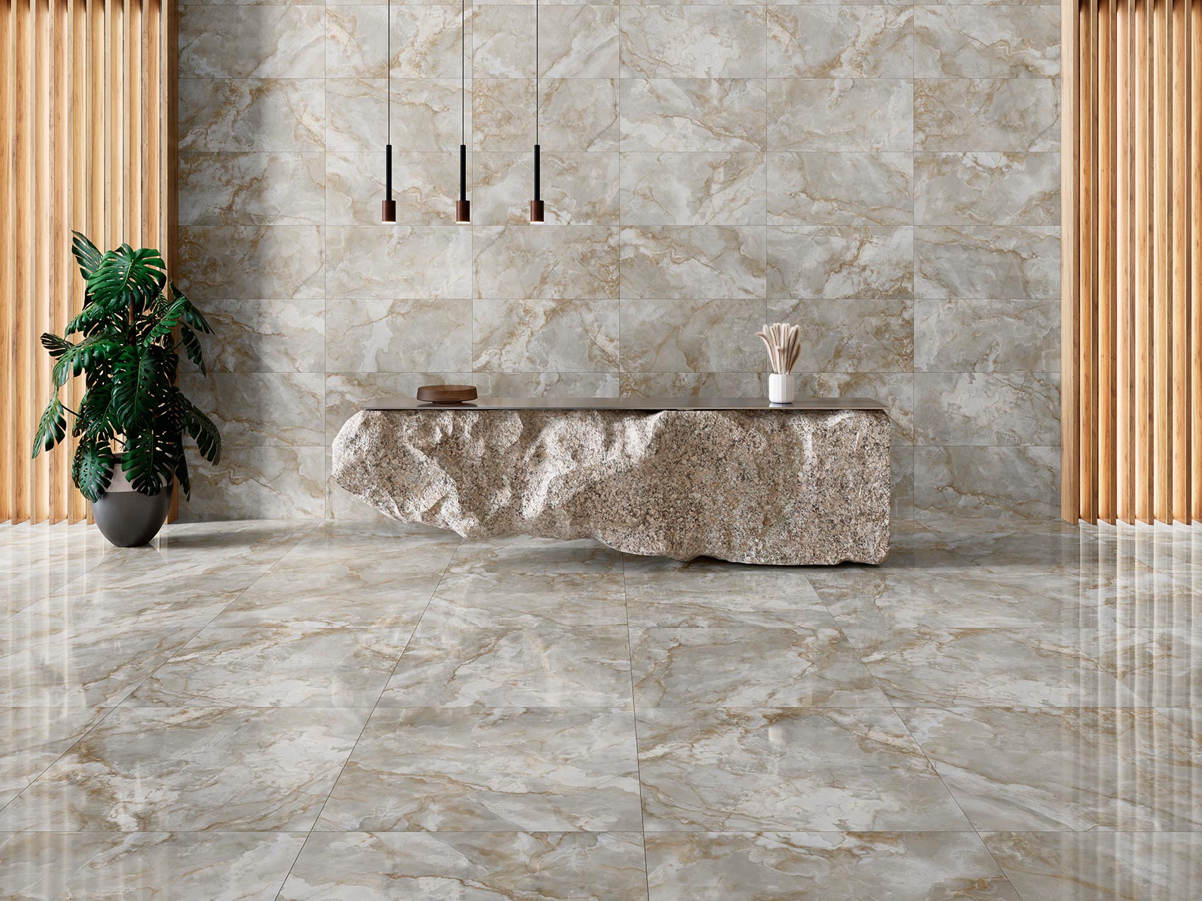 Orix Perla – 120 × 120 cm – Raumansicht