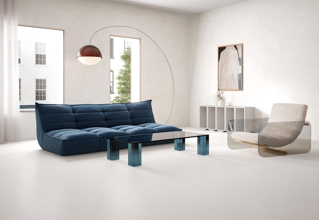 Saona Blanco soft – 120 × 120 cm – Raumansicht