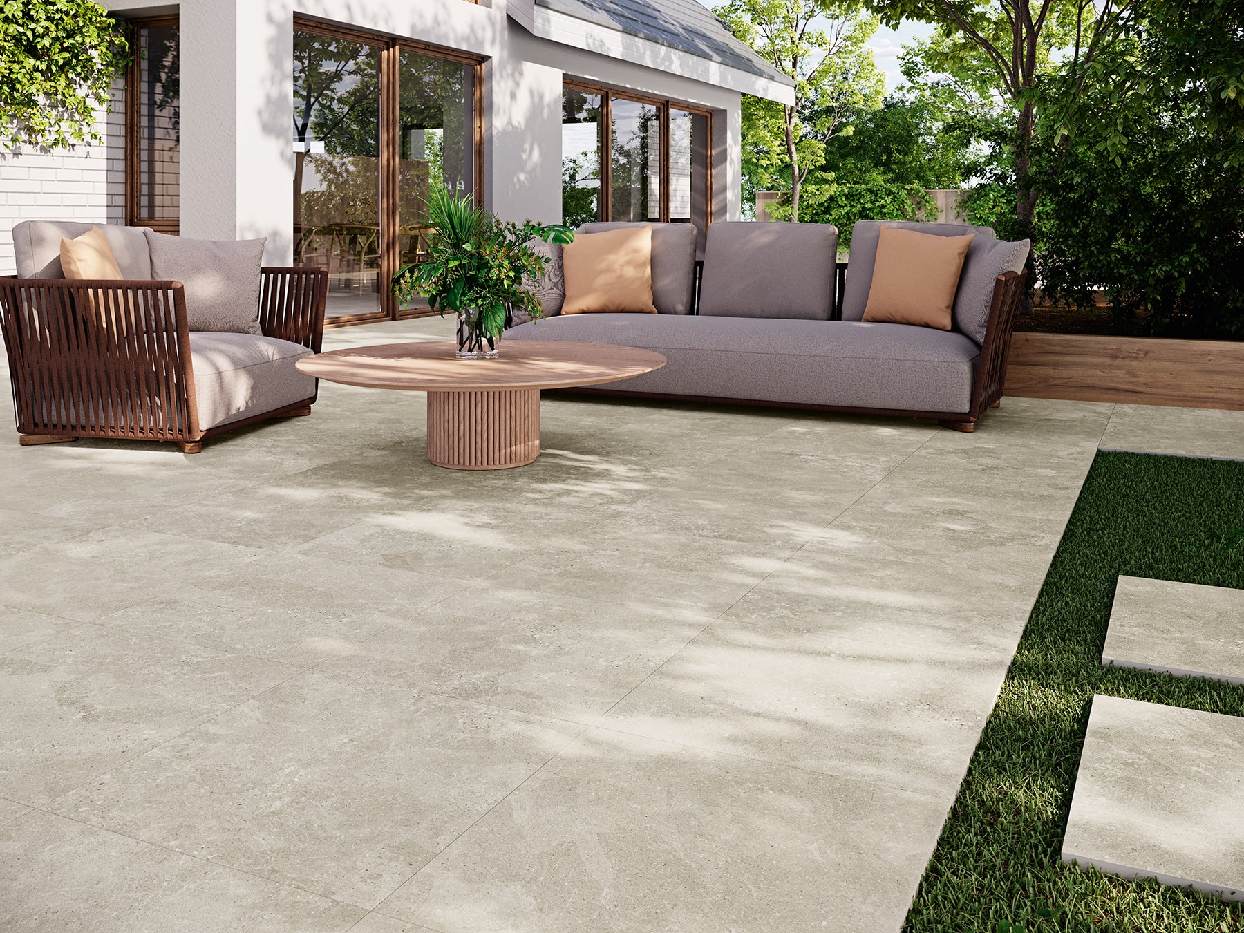 Street Beige – 30 × 90 cm – Raumansicht