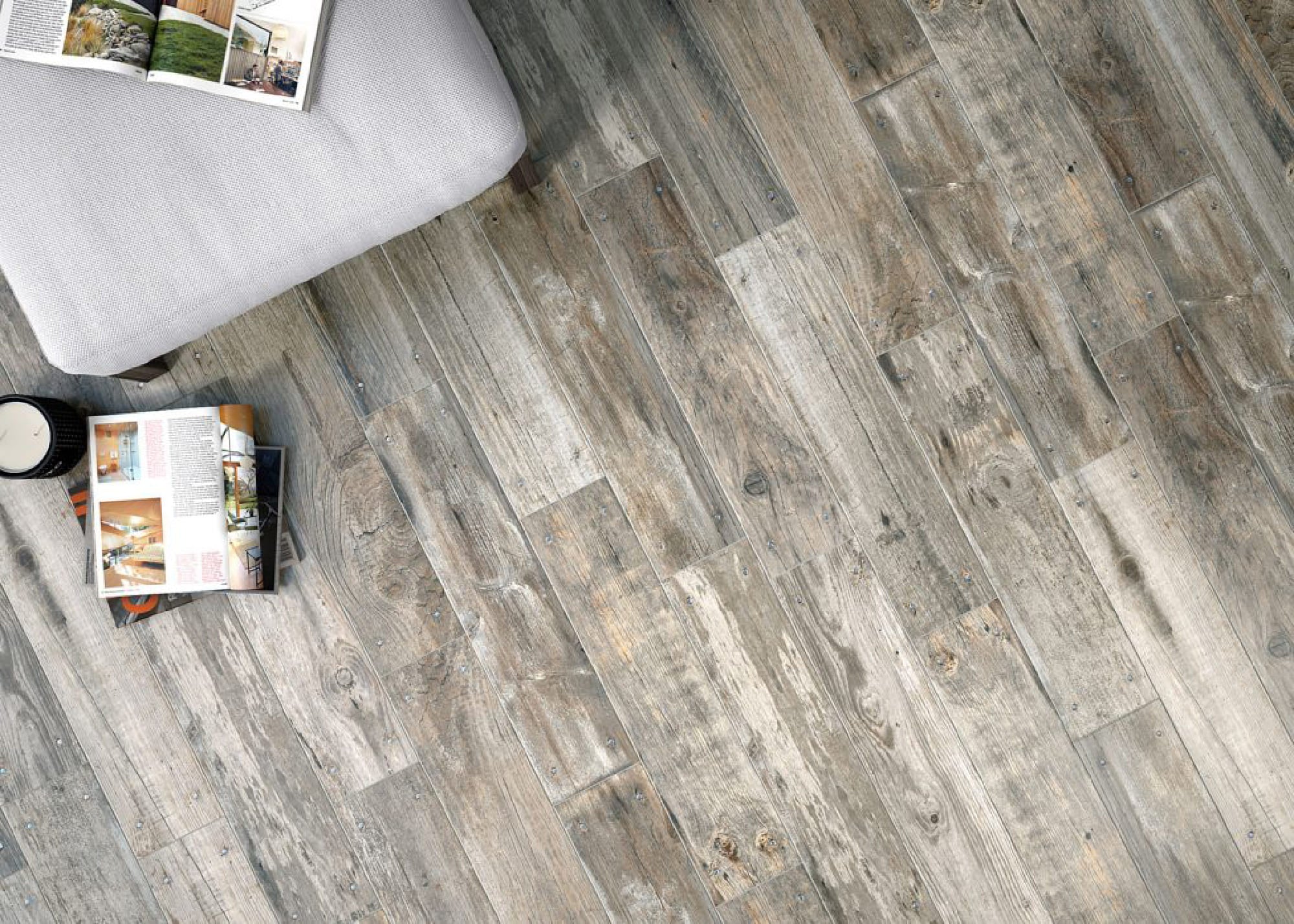 Balau Grey – 15 × 90 cm – Raumansicht