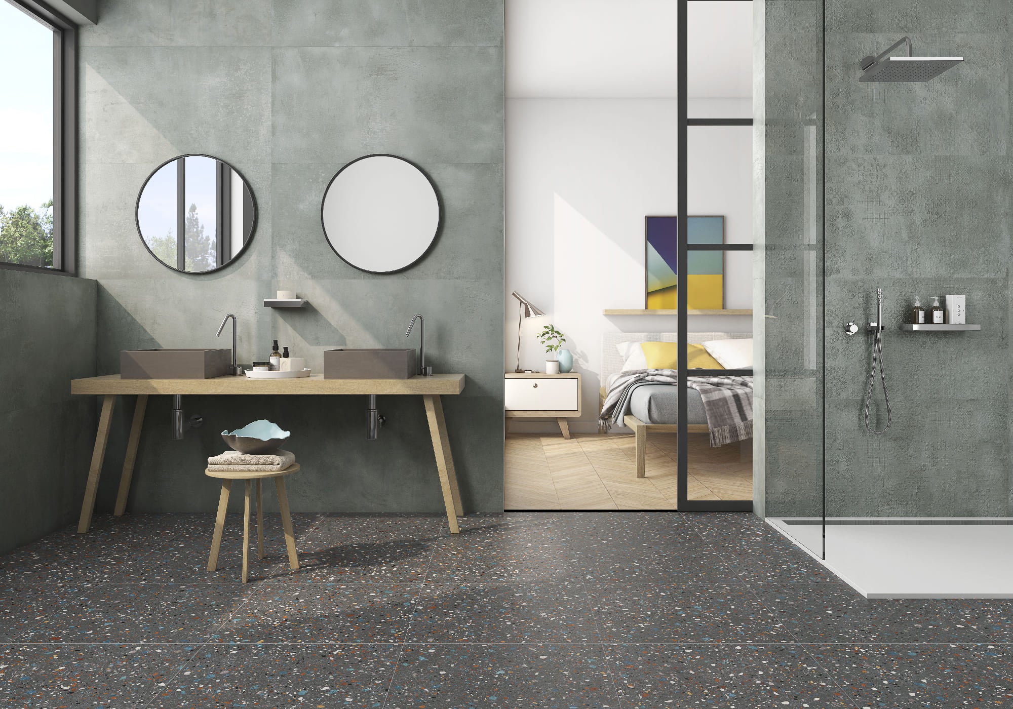 Bercy Salvia – 60 × 120 cm – Raumansicht