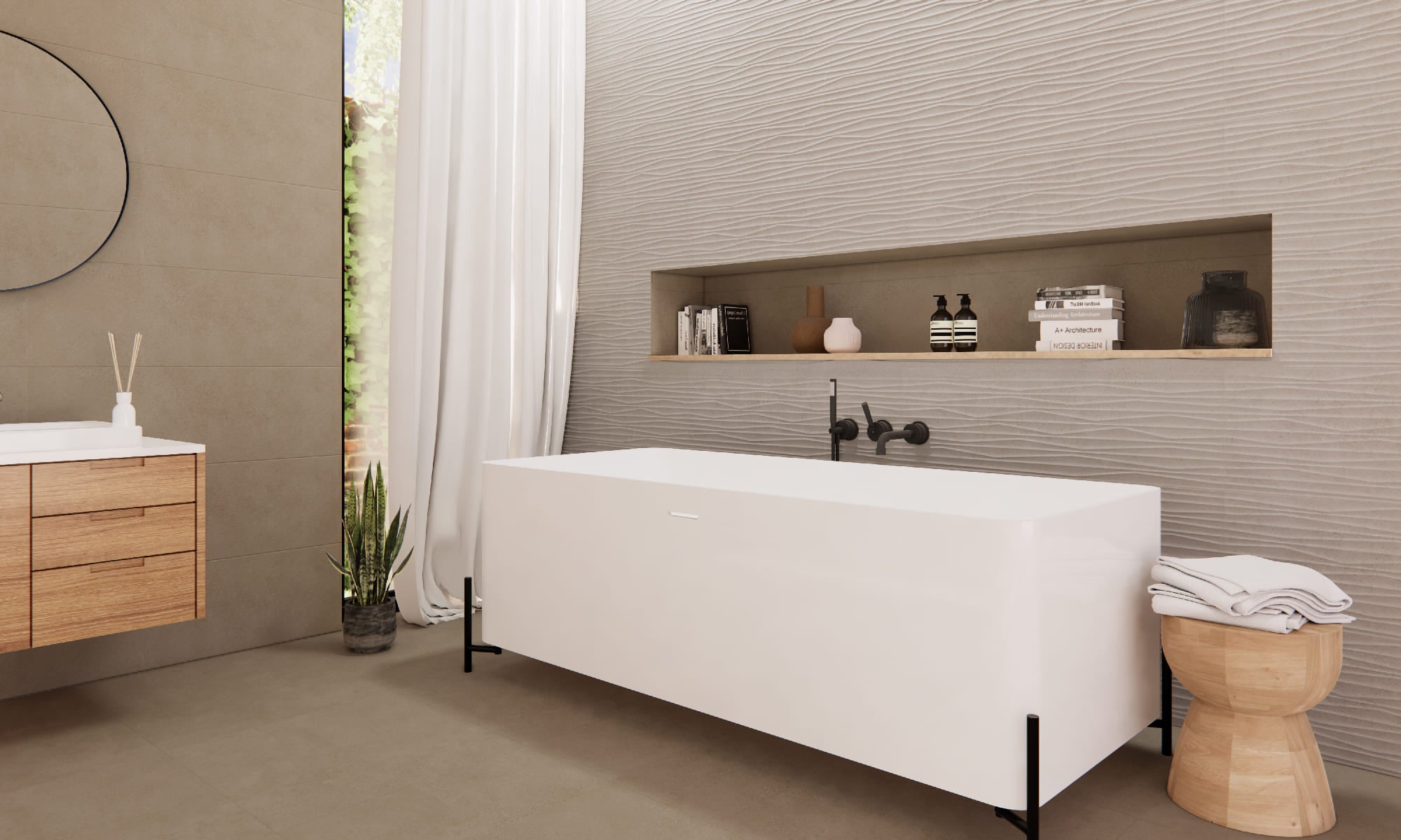 Cosmos Marfil – 30 × 90 cm – Raumansicht