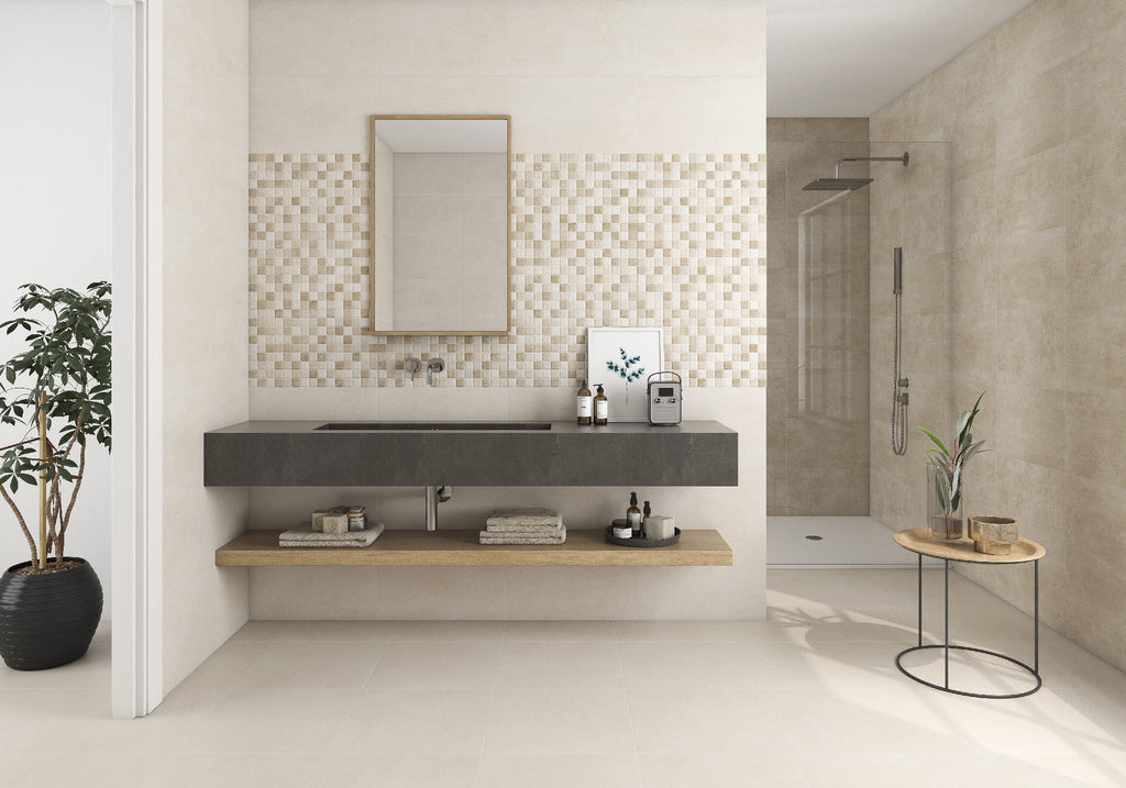 Domino Taupe – 33.3 × 55 cm – Raumansicht