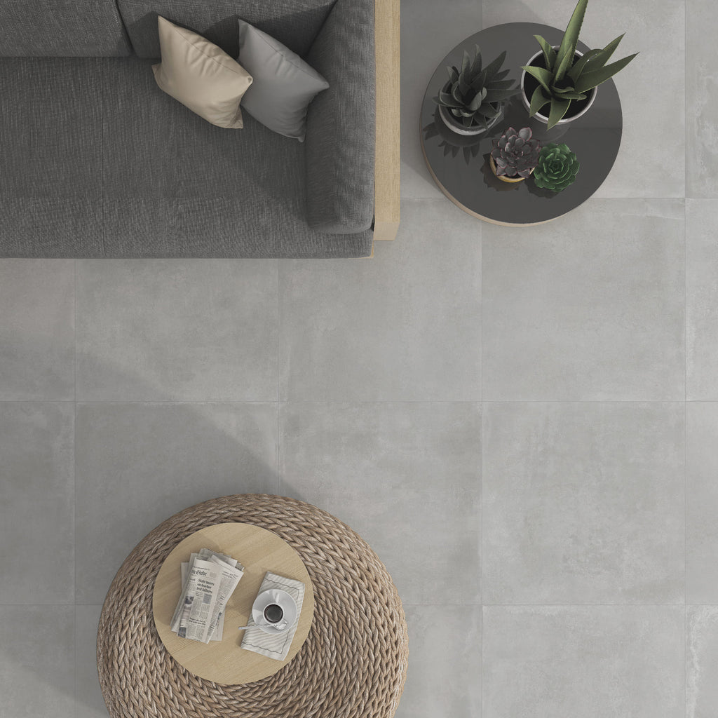 Cements Factory Gris – 75 × 75 cm – Raumansicht