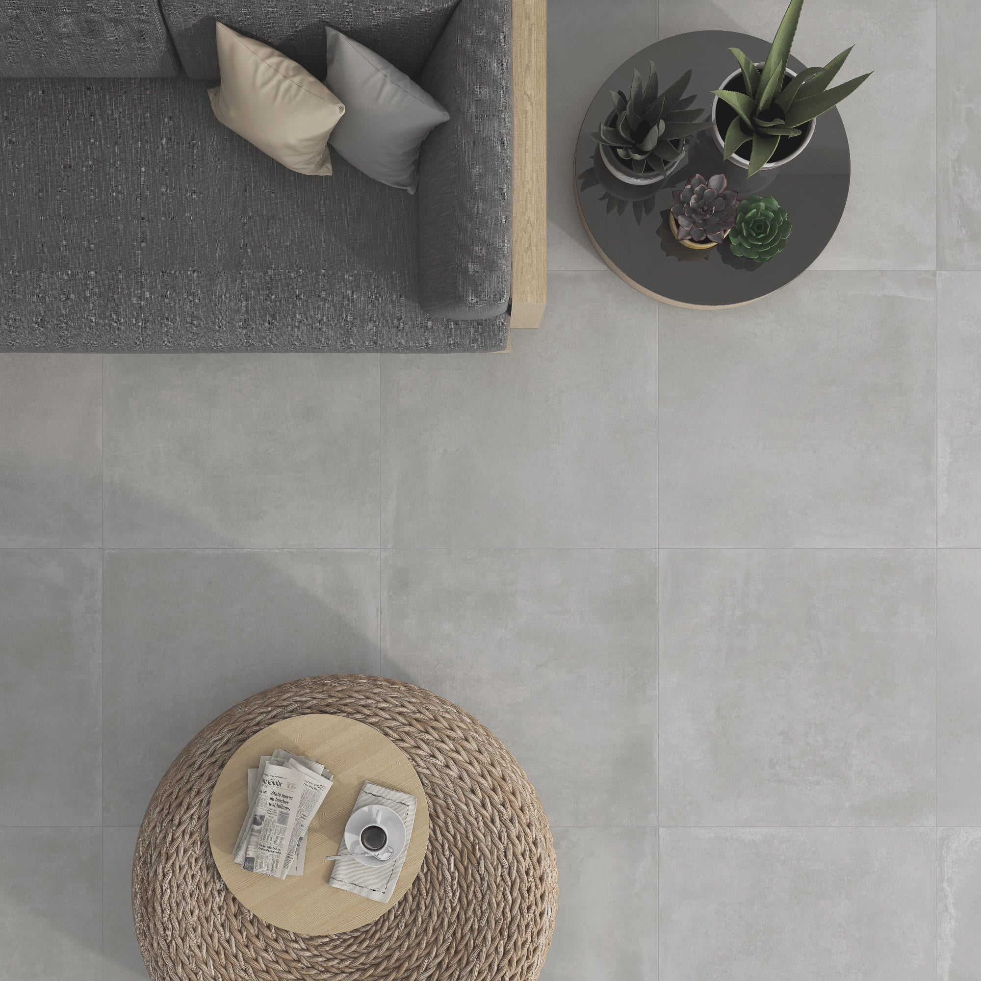 Cements Factory Perla – 60 × 60 cm – Raumansicht