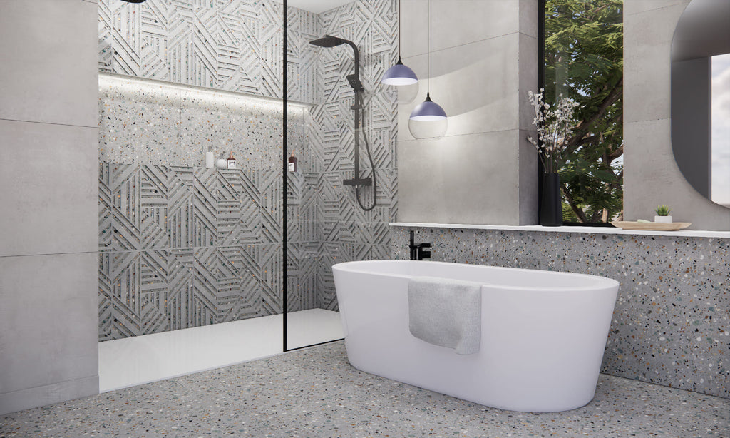 Gobi Grigio – 60 × 120 cm – Raumansicht