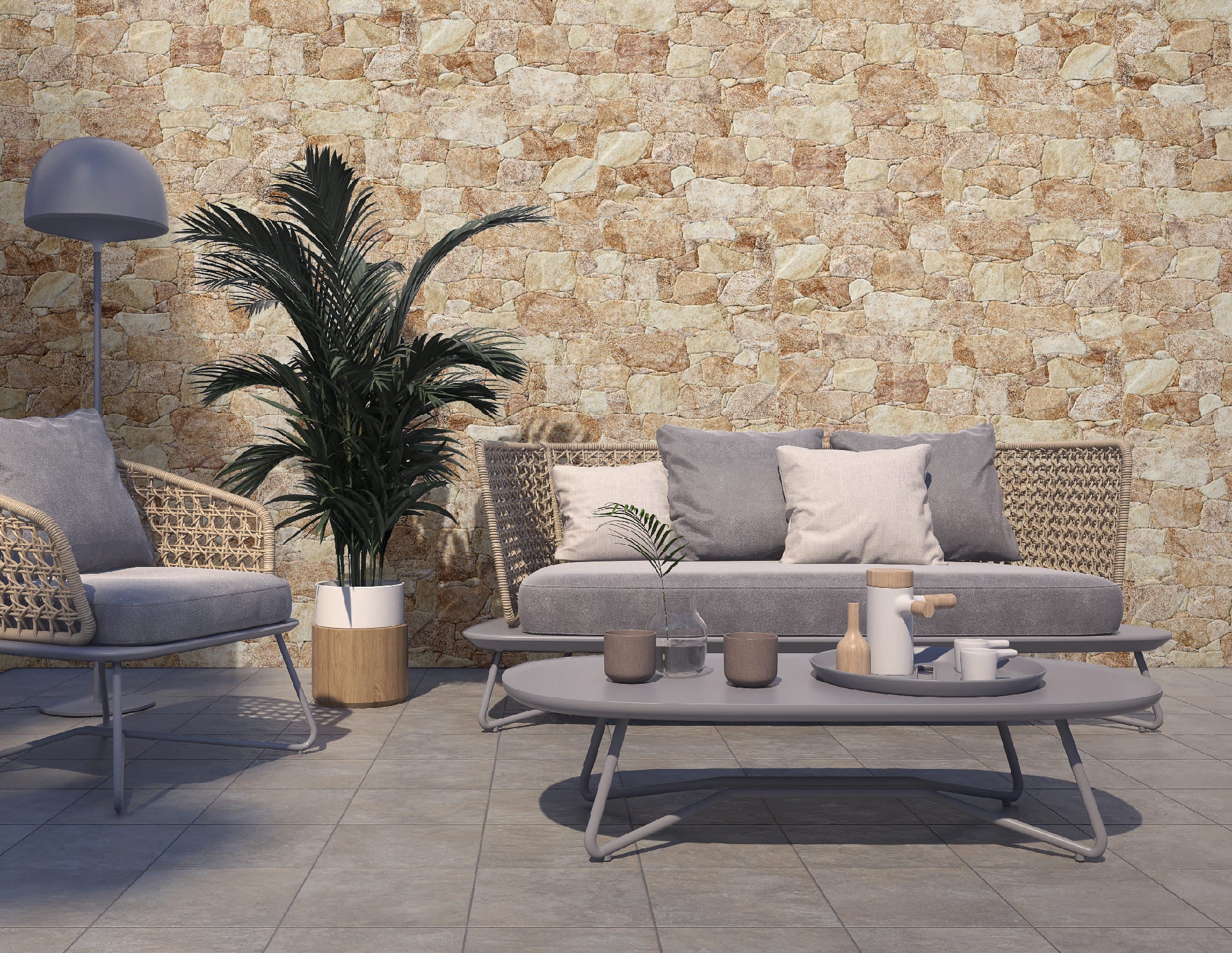 Medellin Crema – 34 × 50 cm – Raumansicht