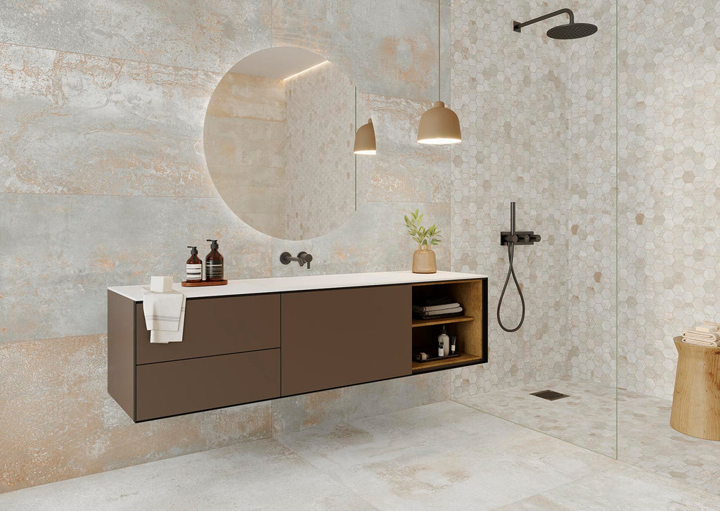 Oxyde Blanc – 60 × 120 cm – Raumansicht